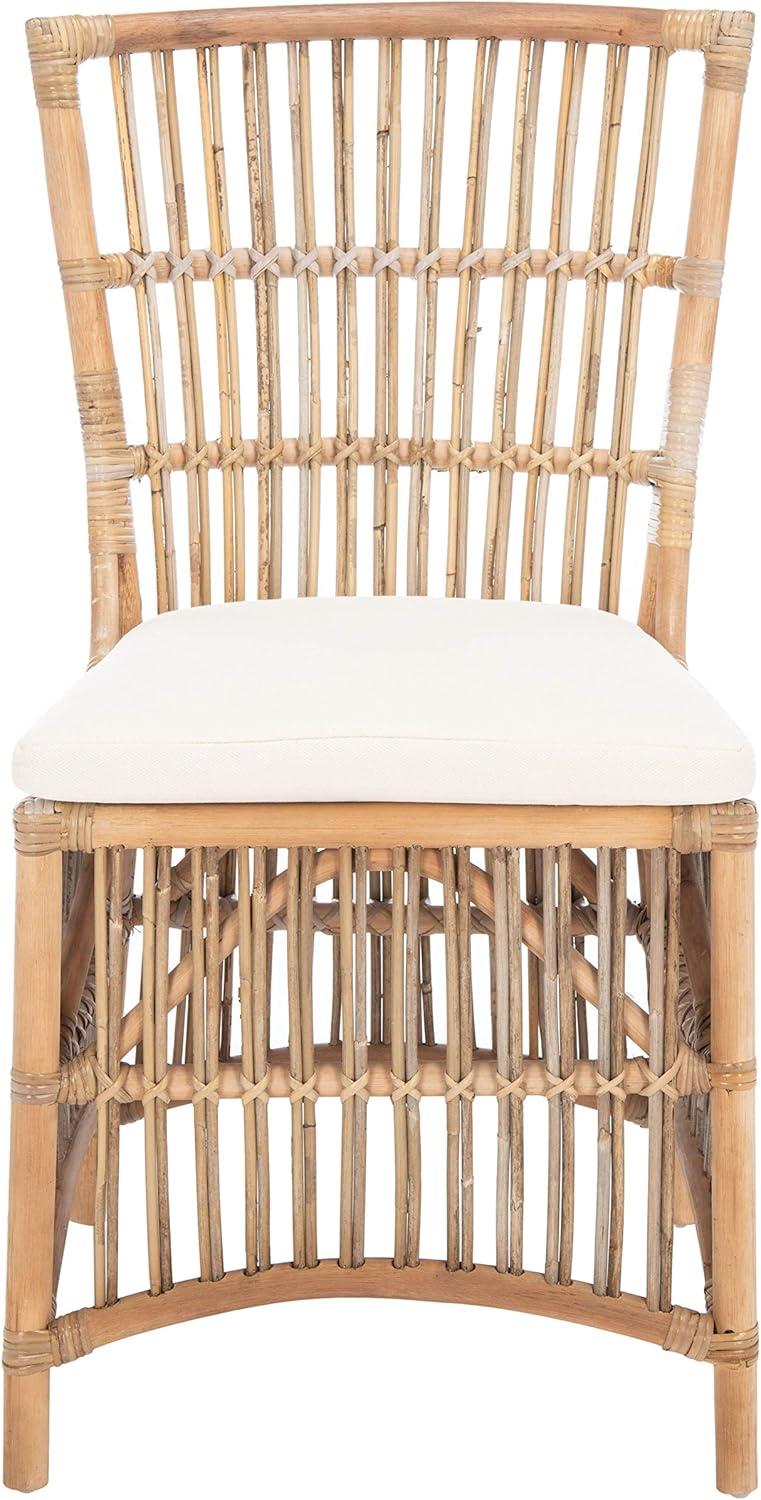 Erika Rattan Accent Chair W/ Cushion (Set Of 2)  - Safavieh