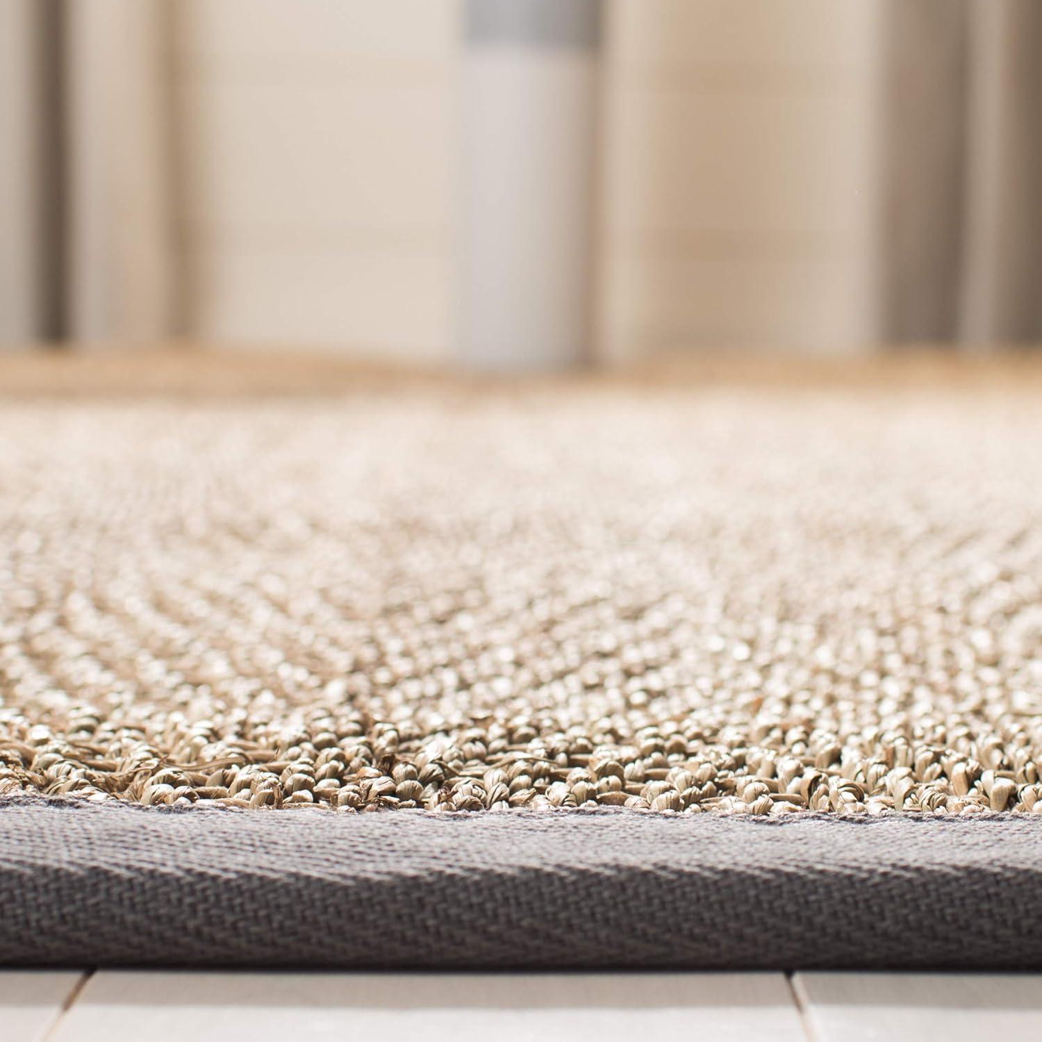 Natural Fiber NF115 Power Loomed Indoor Area Rug - Natural/Dark Grey - 5'x8' - Safavieh