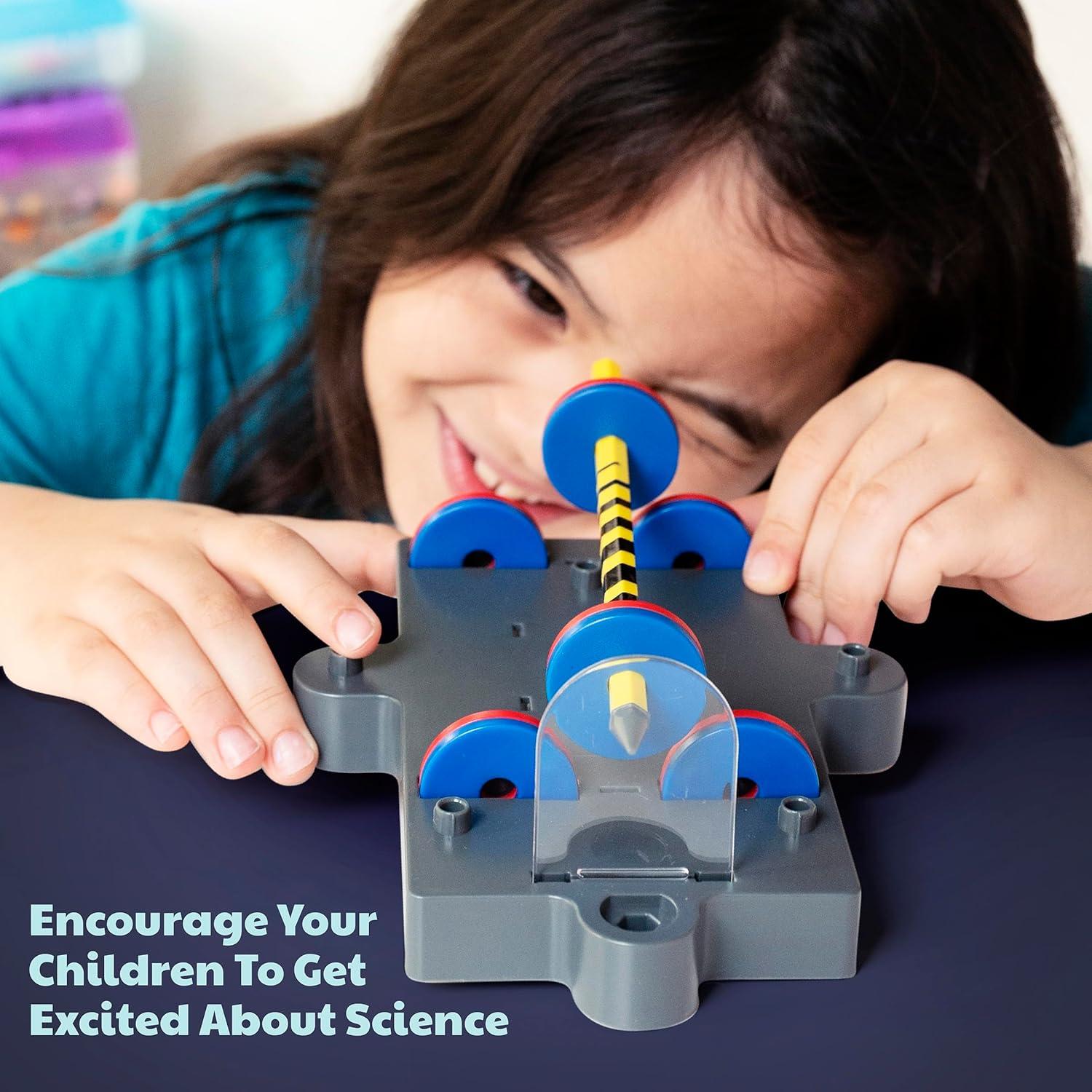 4M: KidzLabs Anti-Gravity Maglev - 7 Physics Projects, Magnetic Levitation STEM