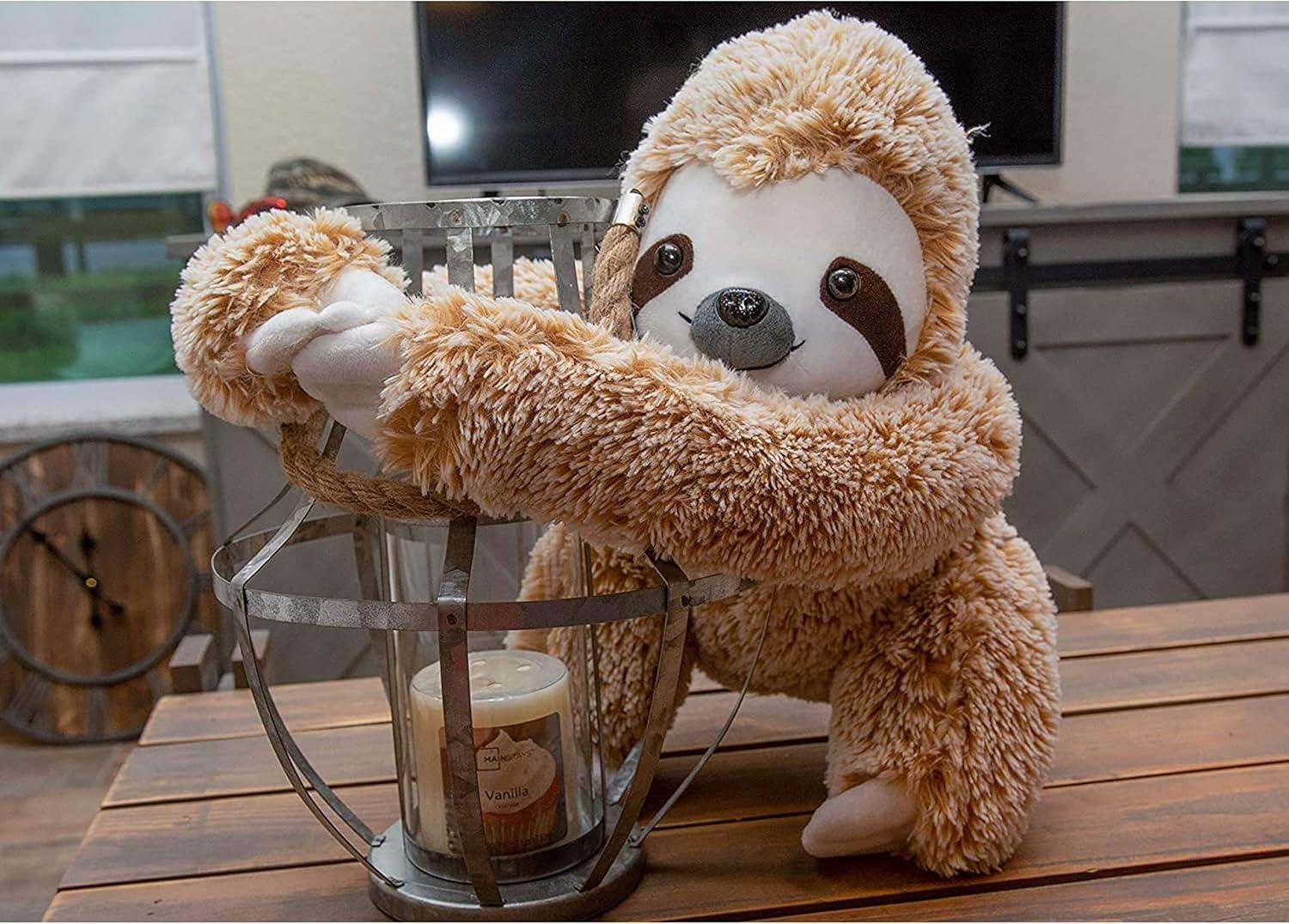 Sloth Stuffed Plush Toy Animal - Realistic, Cuddly Three Toed Sloth Stuffed Animal