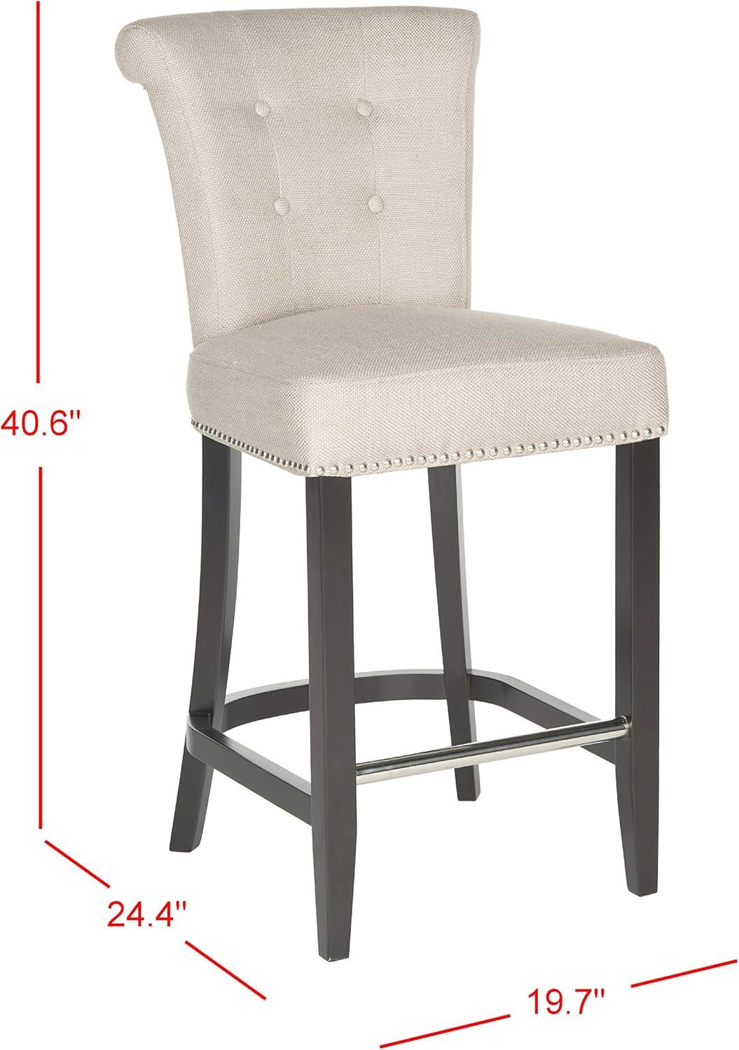 Addo Ring Counter Stool - HUD8241 - Beige - Safavieh