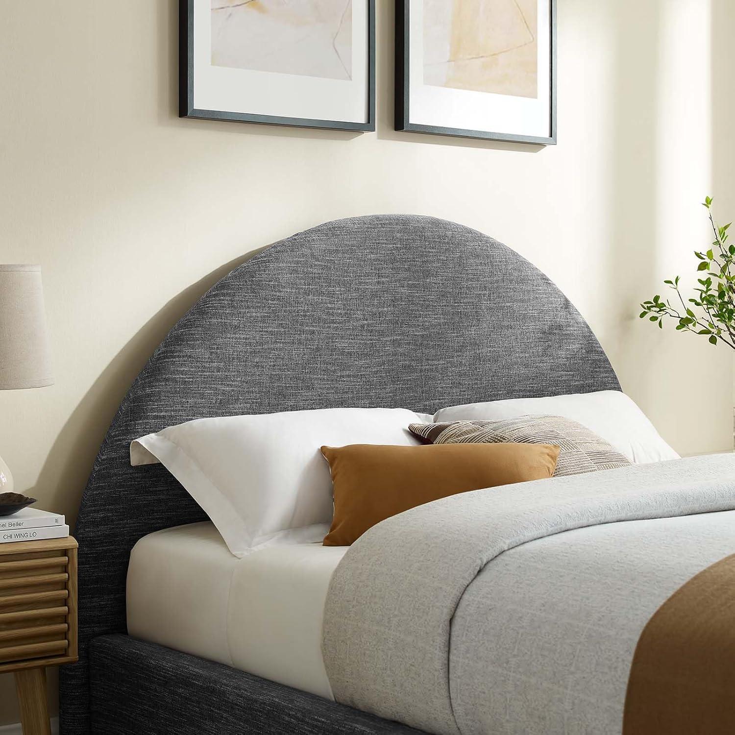 Modway Resort Performance Velvet Arched Round Platform Bed