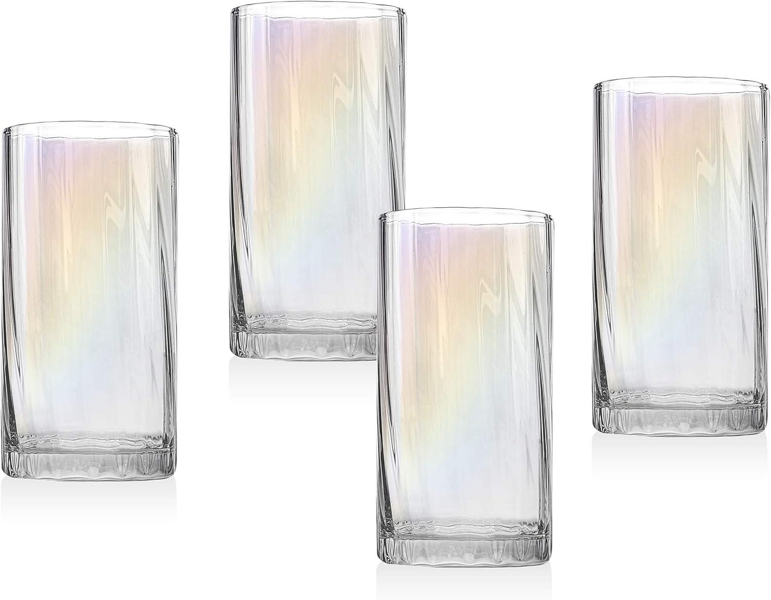 Godinger Silver Art Co Monterey 12 oz. Glassware Set (Set of 4)