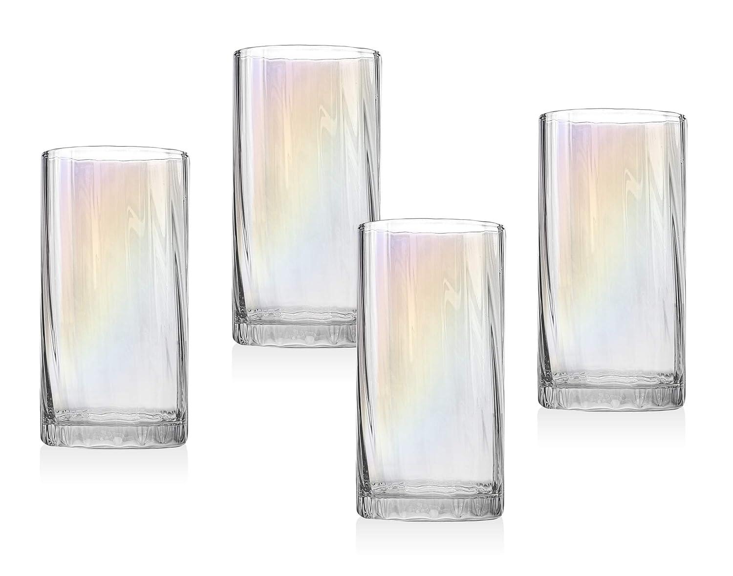 Godinger Silver Art Co Monterey 12 oz. Glassware Set (Set of 4)