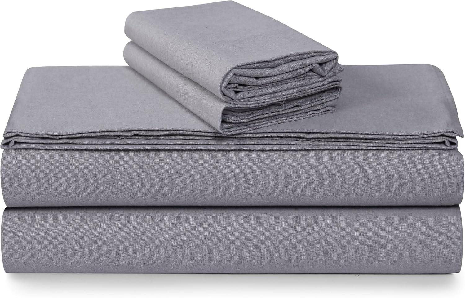 Tribeca Living Yarn Dyed Portuguese Cotton Flannel Extra Deep Pocket Sheet Set