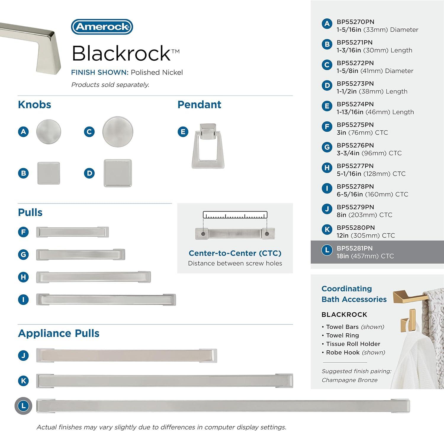 Amerock Blackrock Appliance Pull