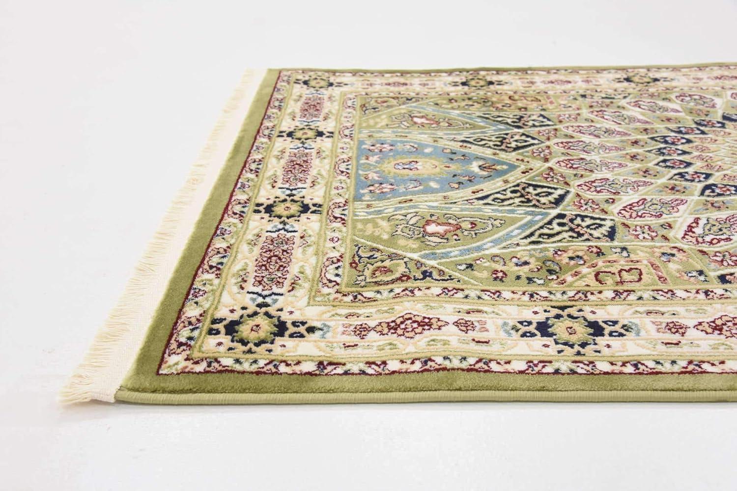 Unique Loom Narenj Collection Area Rug - Adams (3' 1" x 5' 1" Rectangle Green/Beige)