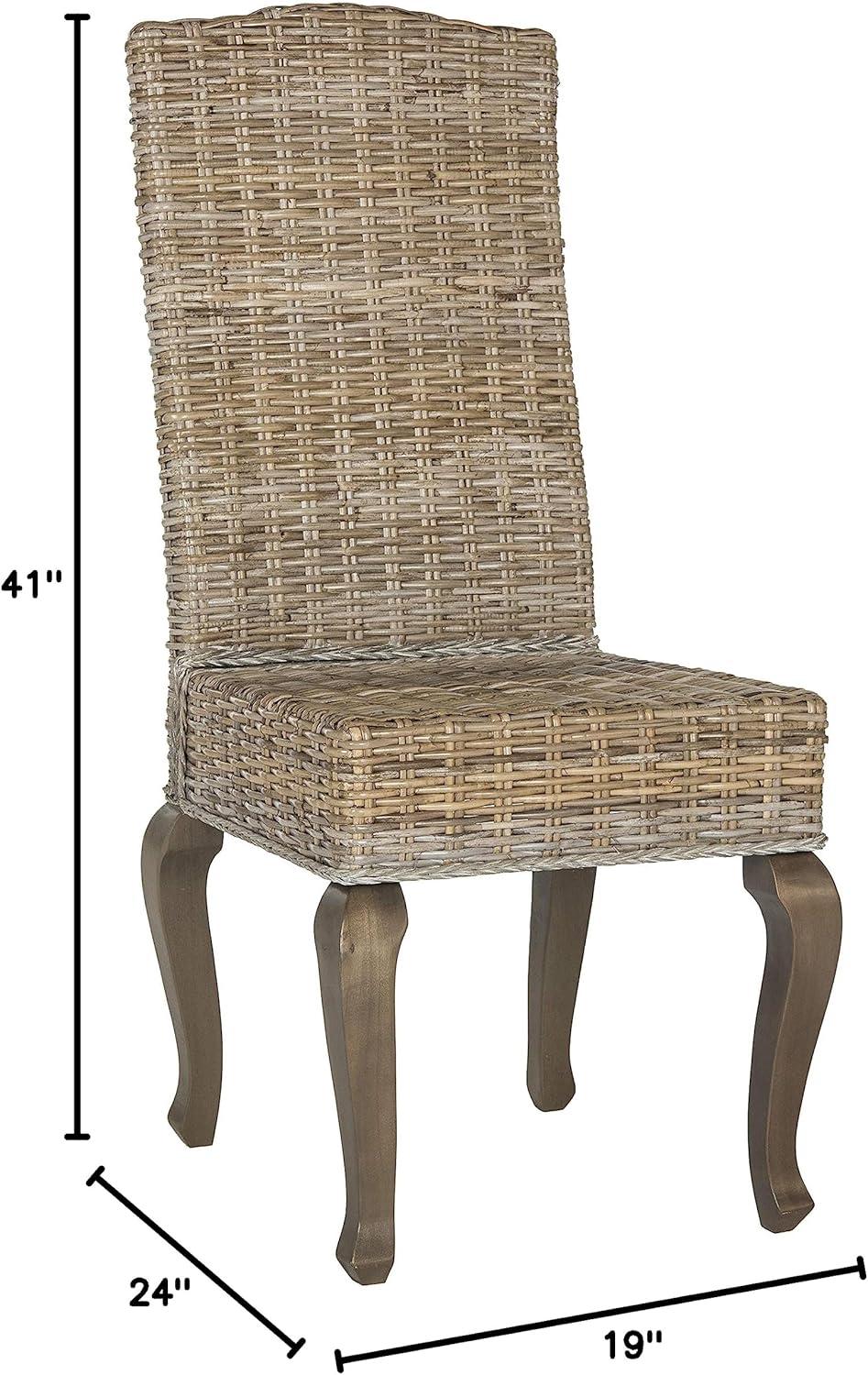 Milos Dining Chair (Set of 2) - Grey - Safavieh