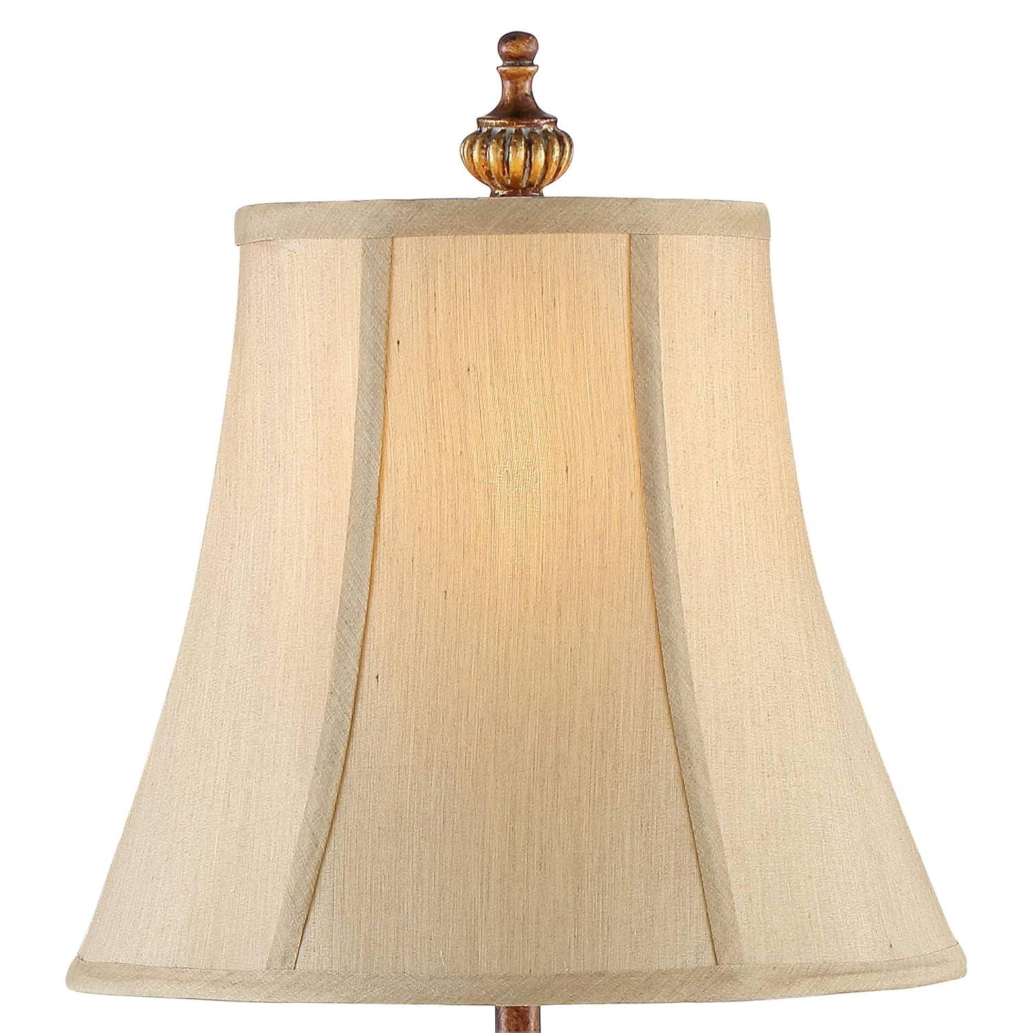 Regency Hill Juliette 36 1/2" Tall Skinny Large Buffet Traditional End Table Lamps Set of 2 Brown Light Bronze Finish Living Room Bedroom Bedside
