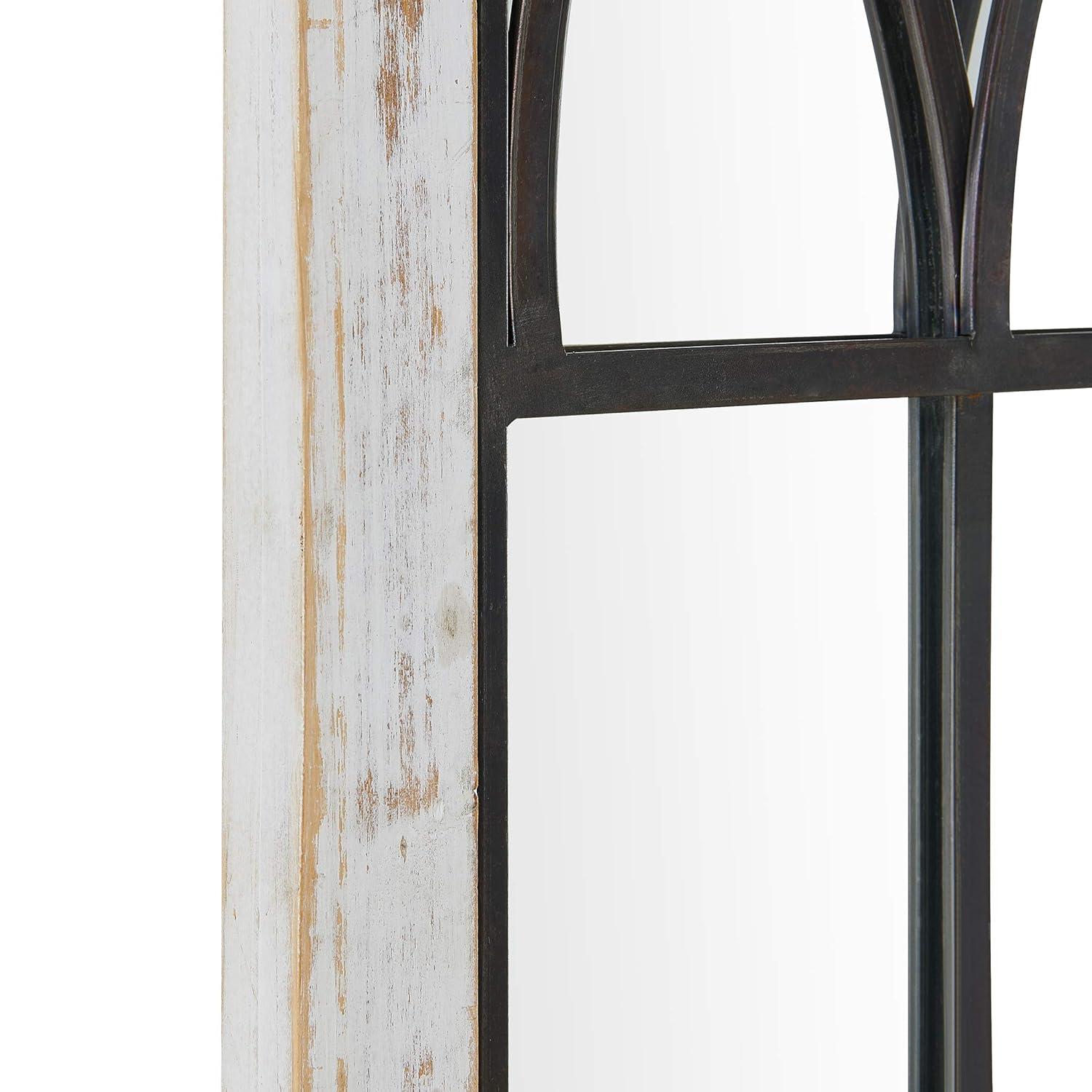 FirsTime & Co. White Vista Arch Wall Mirror, Farmhouse, Rectangular, 23.6 x 1.25 x 37.4 in