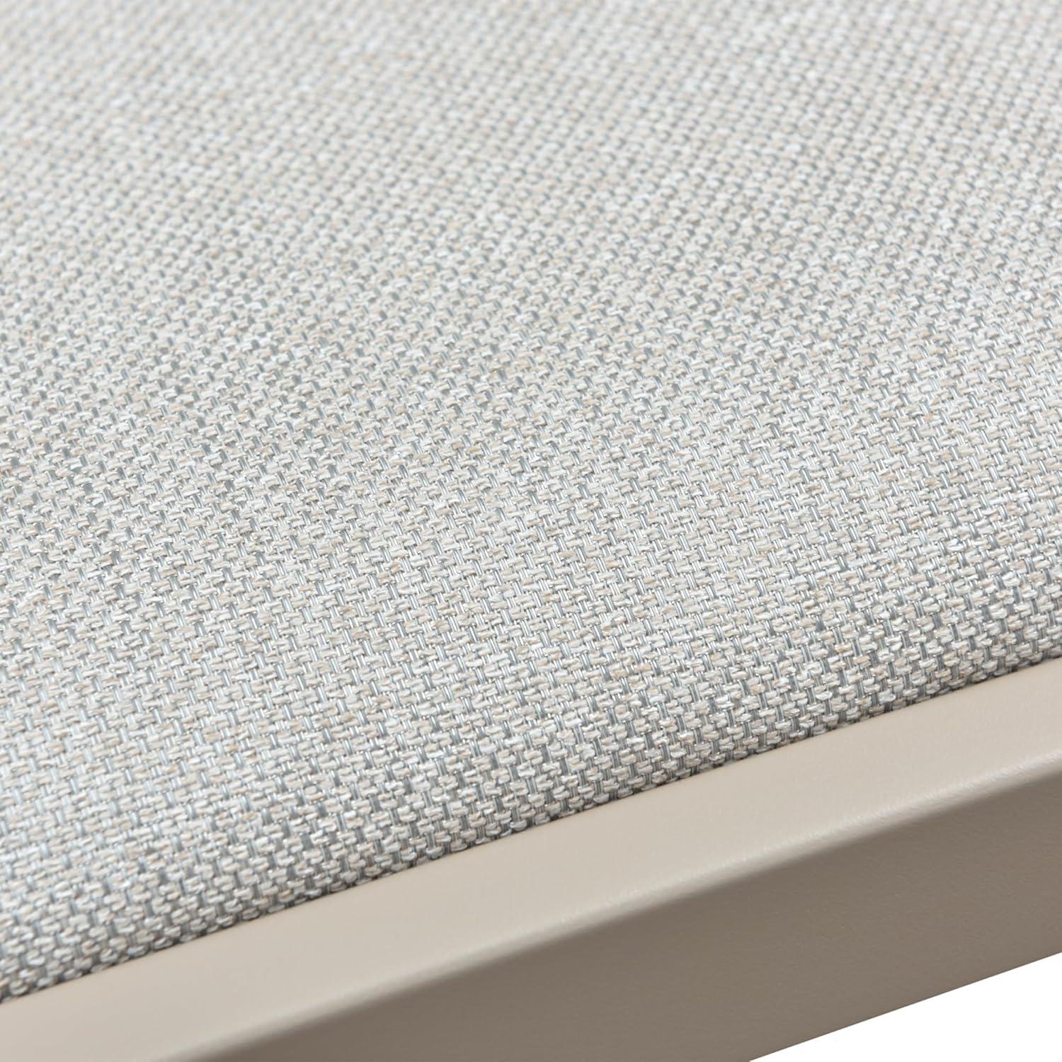 7-Piece Aluminum Wicker Dining Table and Chairs Patio Outdoor Dining Set Teak Patio Furniture Set with Cushions, Brown