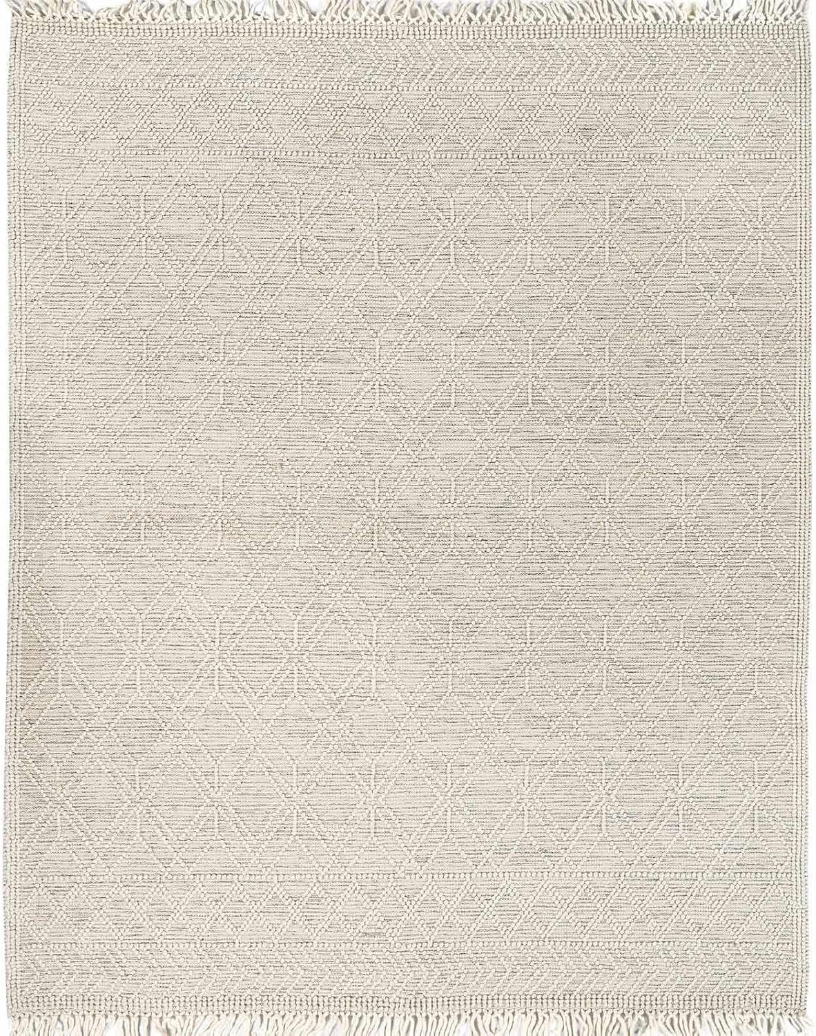 Hauteloom Ramsbury Beige Trellis Wool Rug