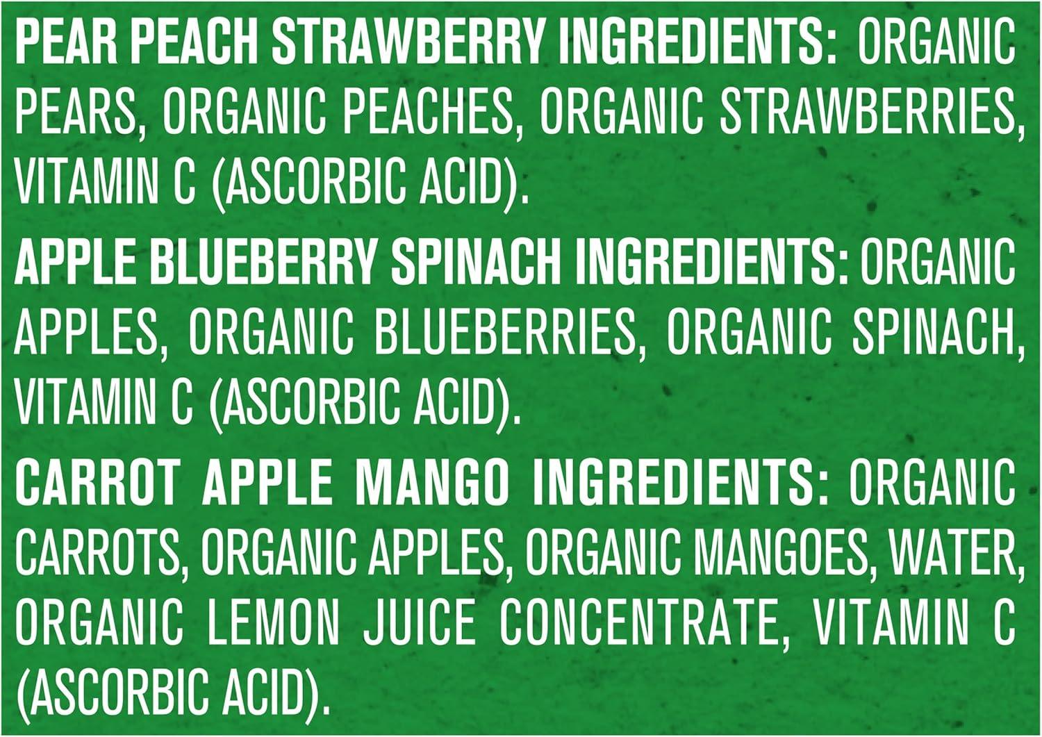 Gerber Stage 2 Organic Baby Food Pouches - Fruit & Veggie Value Pack - 3.5oz/9pk