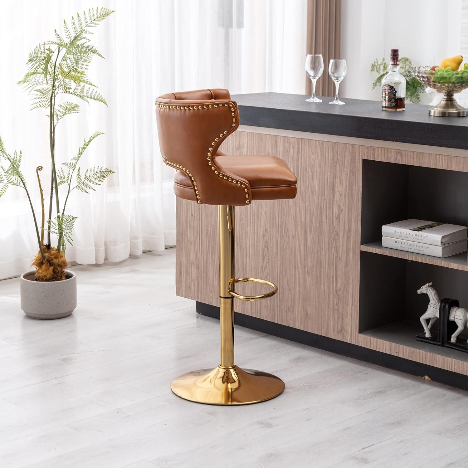 Rosdorf Park Swivel Adjustable Height Counter Stool (Set of 2)