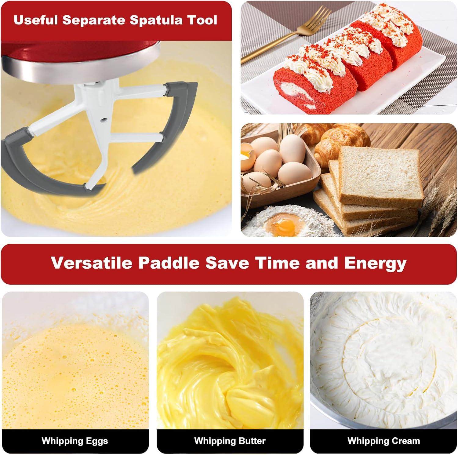 1 Piece Edge Beater, Flex Edge Beater Paddle For Kitchenaid Bowl-lift Stand Mixer 6 Quart