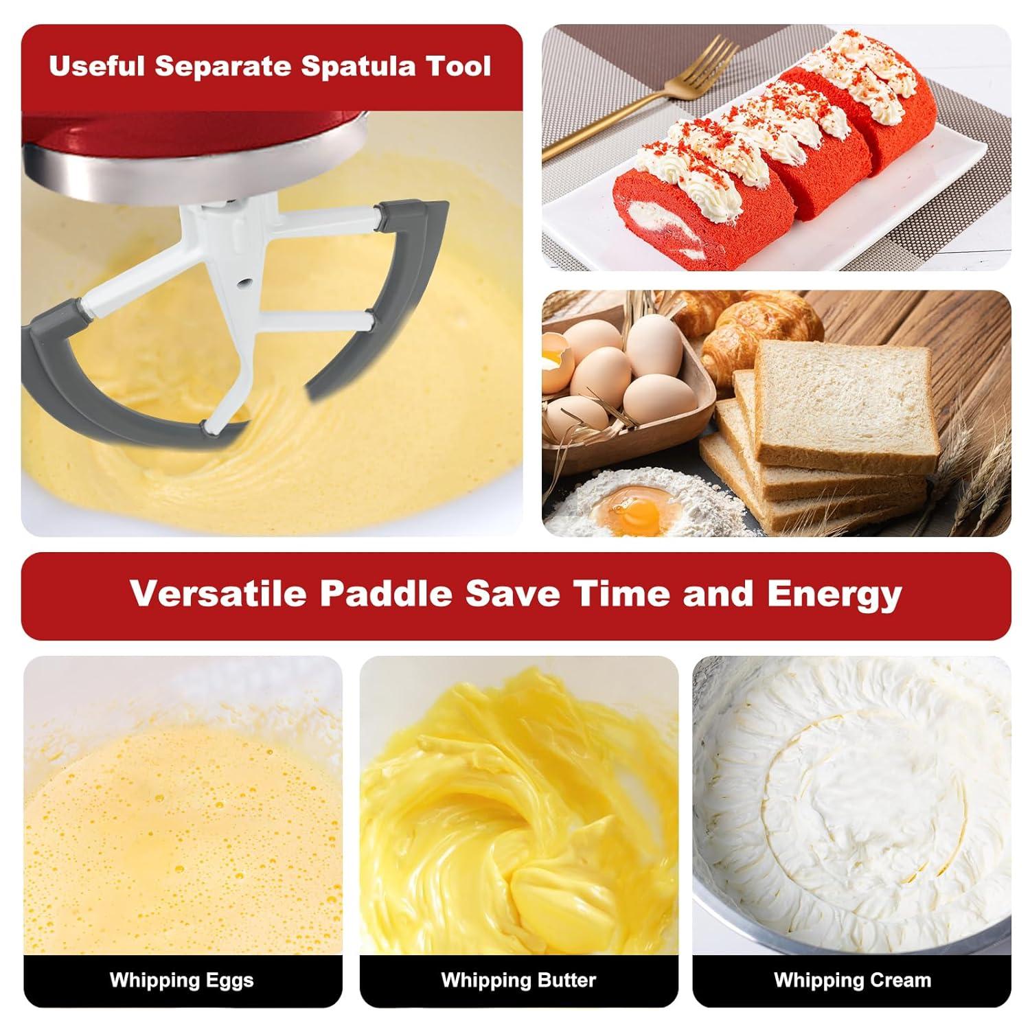 1 Piece Edge Beater, Flex Edge Beater Paddle For Kitchenaid Bowl-lift Stand Mixer 6 Quart