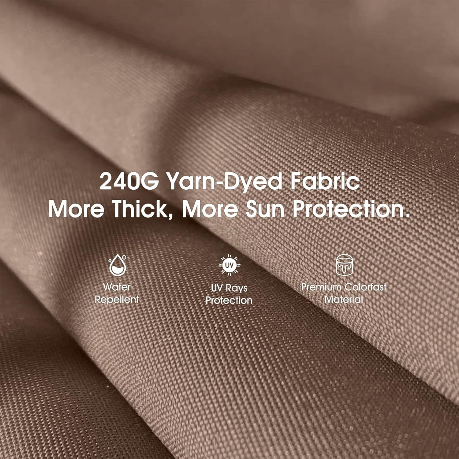 PURPLE LEAF 3-Seat Deluxe Outdoor Patio Porch Swing with Weather Resistant Steel Frame, Adjustable Tilt Canopy, Cushions and Pillow Included, Beige