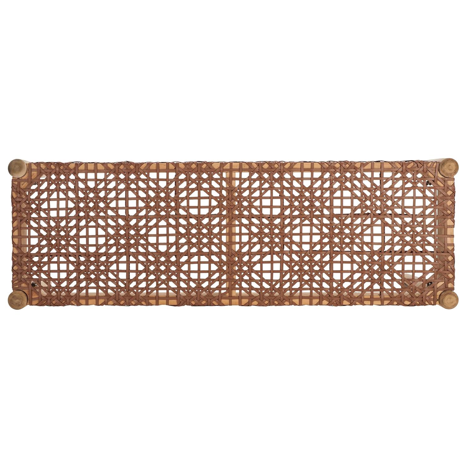 Kazbah 47" Genuine Leather Bench