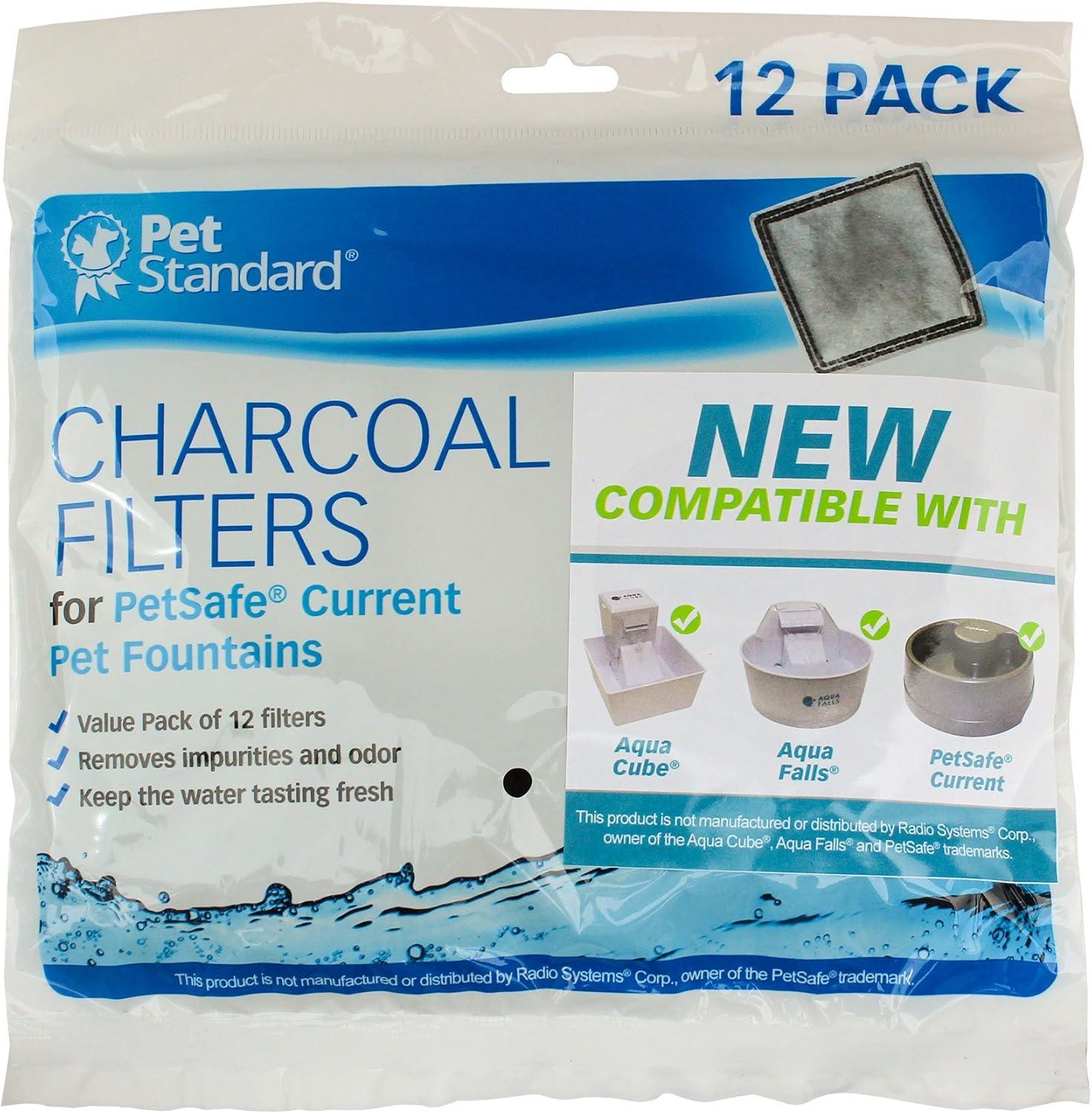 Pet Standard Current Pet Water Fountain Filters, Pack of 12