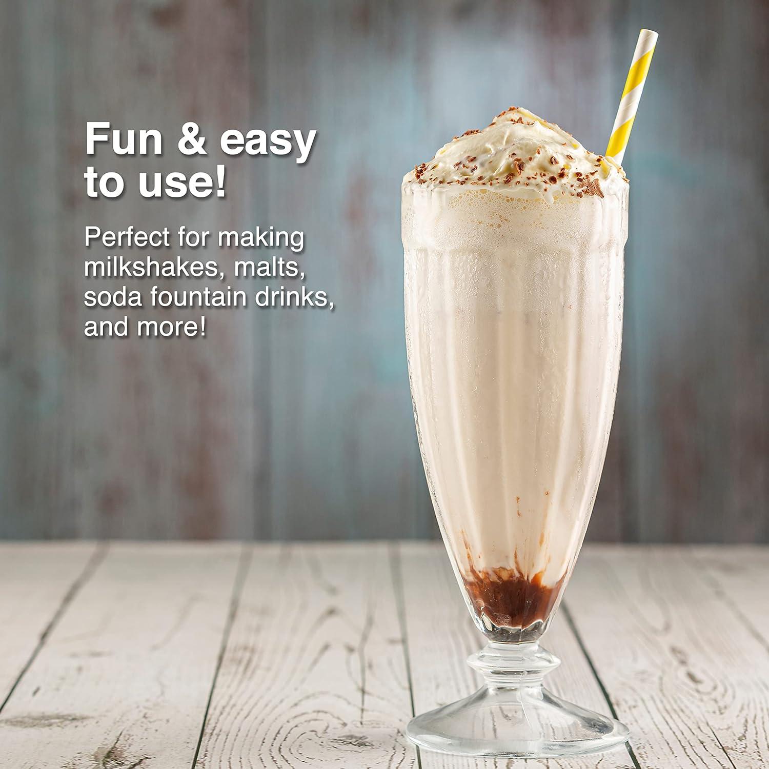 Nostalgia Nostalgia Two-Speed Electric Coca-Cola Limited Edition Milkshake Maker and Drink Mixer, Includes 16-Ounce Stainless Steel Mixing Cup & Rod