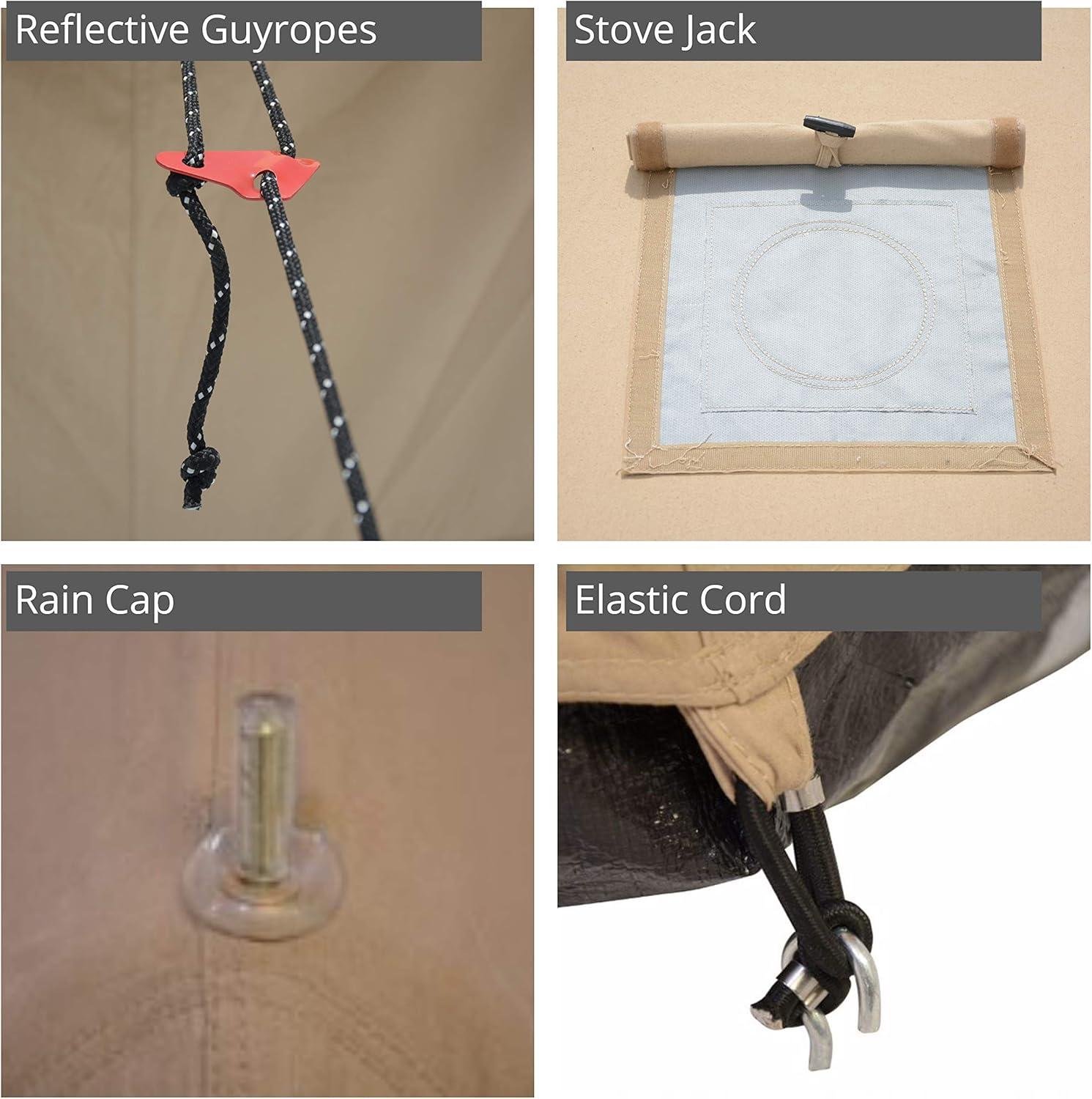 White Duck Outdoors 13ft Avalon Bell Tent (Fire & Water Repellent)