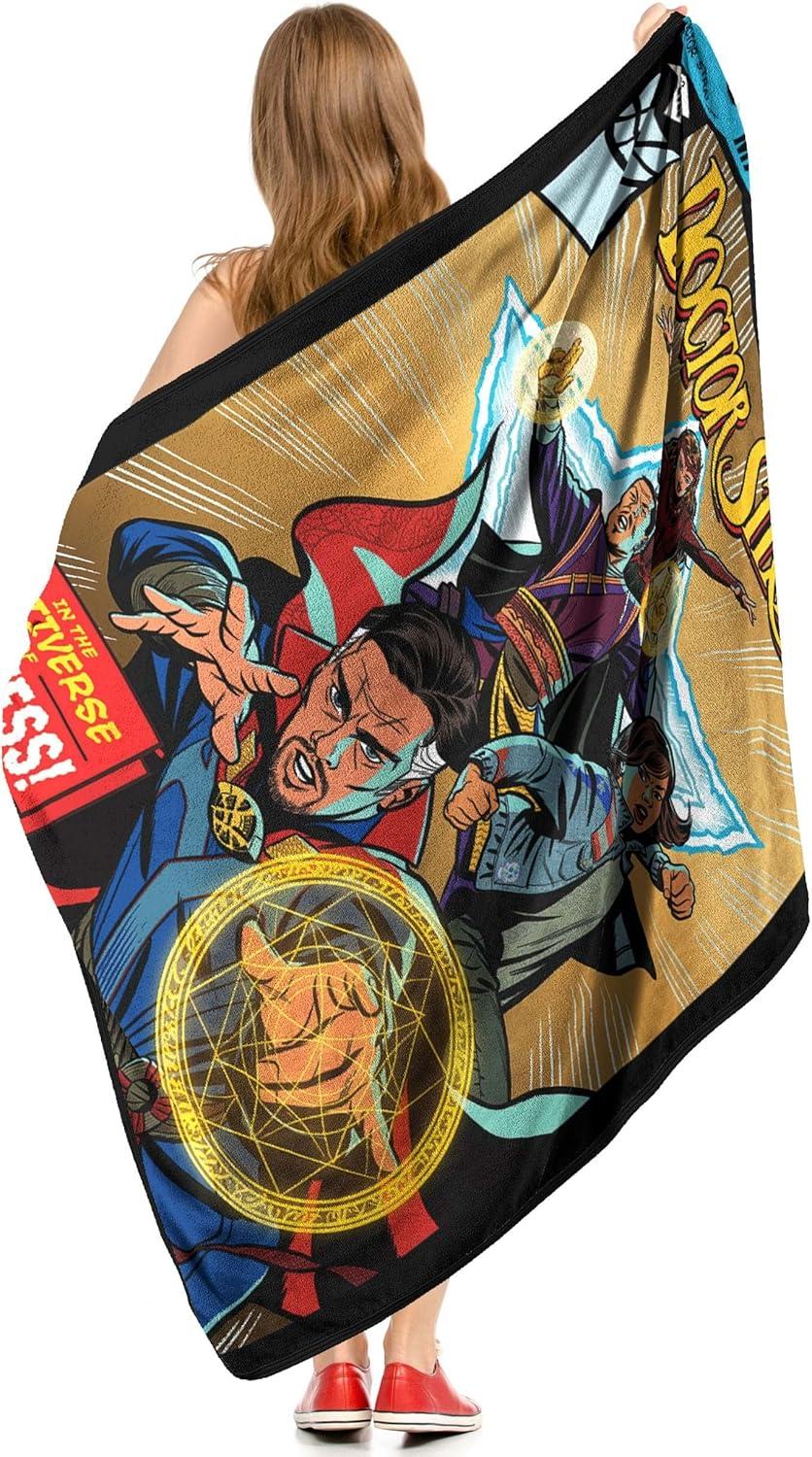 Dr. Strange Comic Madness Throw Blanket