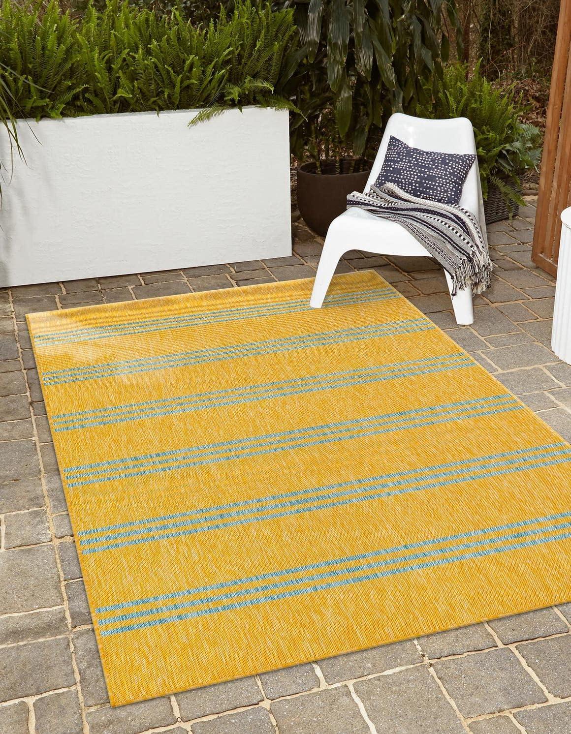 Jill Zarin Outdoor Anguilla Striped Woven Area Rug