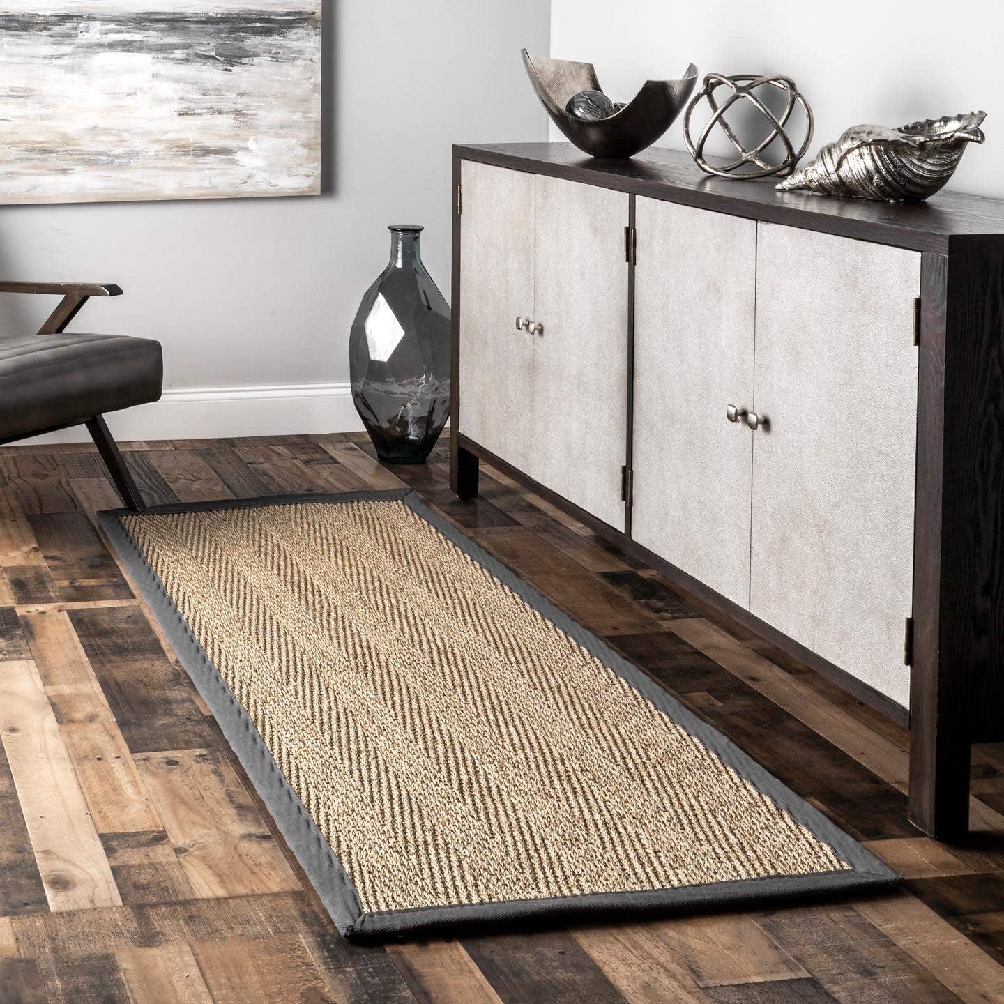 Nuloom Larnaca Seagrass Herringbone Indoor Area Rug, 5' x 8'