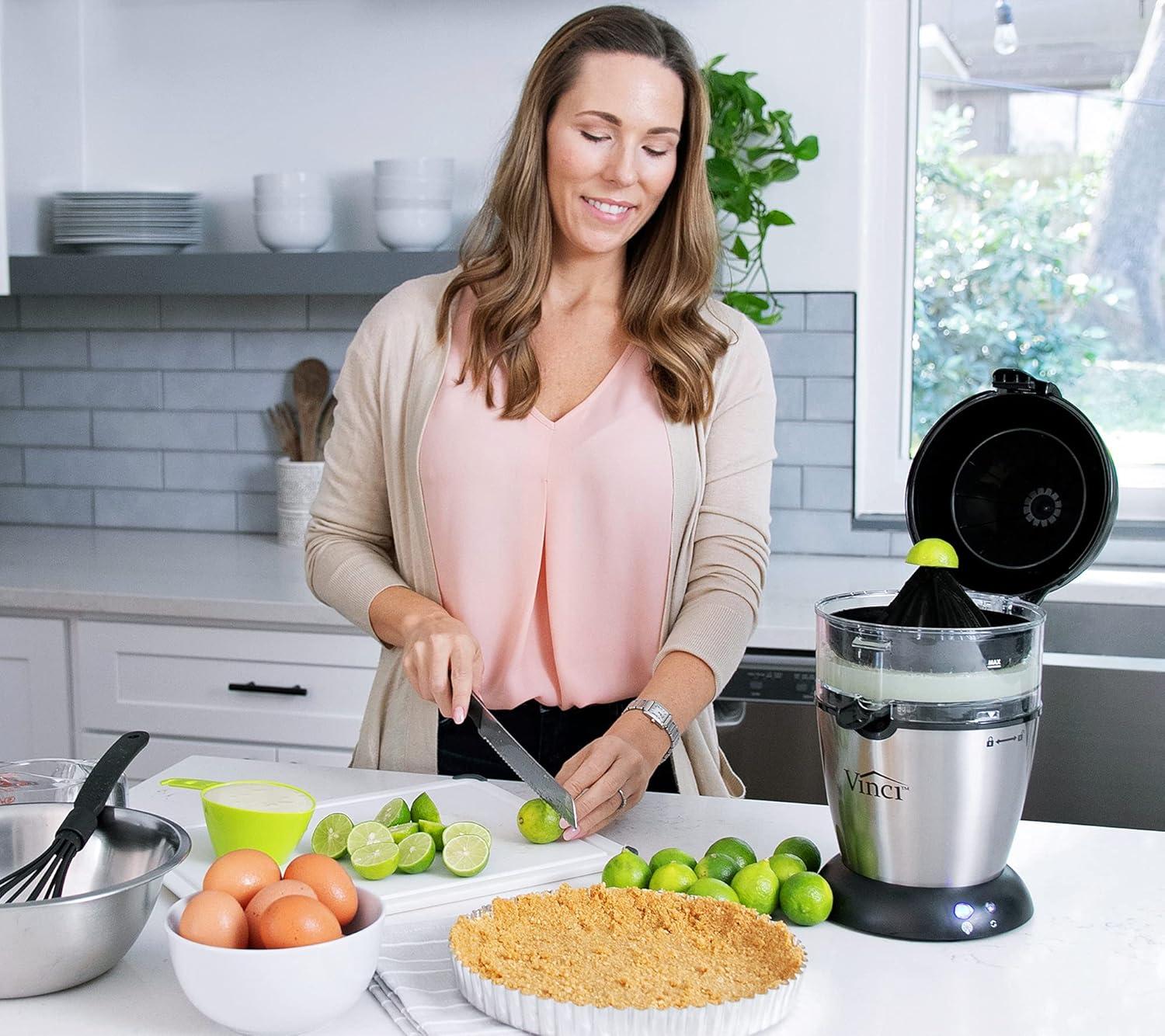 Vinci Hands-Free Electric Citrus Juicer with Stainless Steel Finish