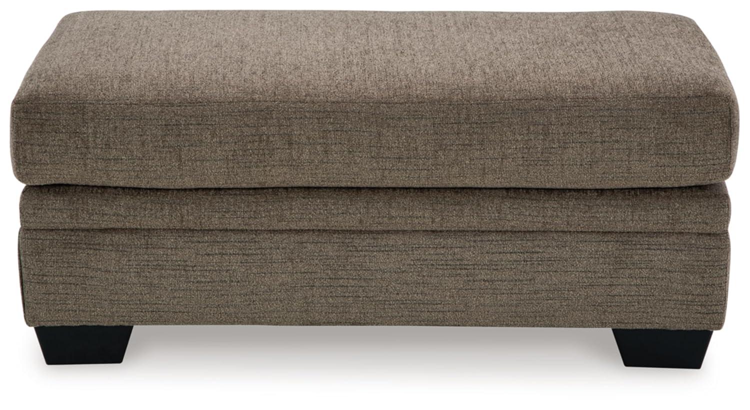 Signature Design by Ashley Stonemeade Upholstered Ottoman, Nutmeg Brown