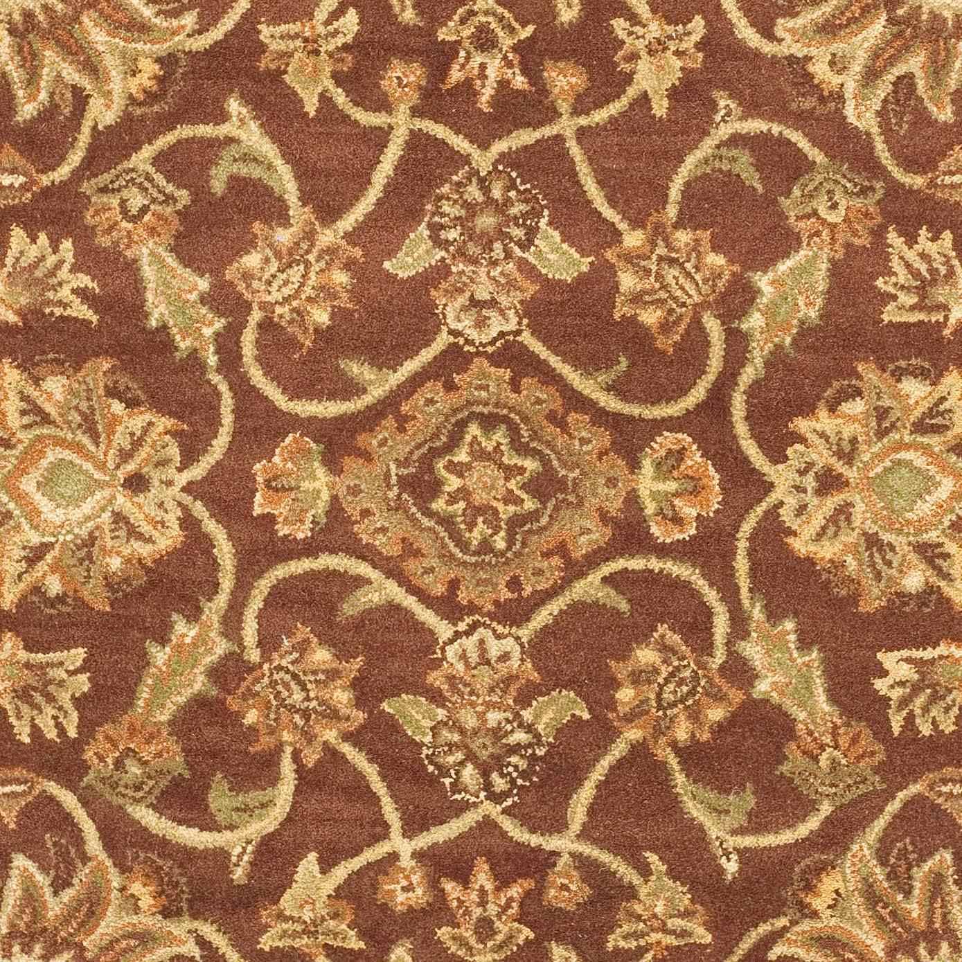 Golden Jaipur GJ250 Hand Tufted Area Rug - Rust/Green - 5'x8' - Safavieh.
