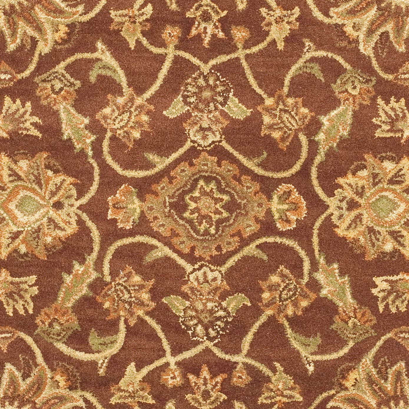 Golden Jaipur GJ250 Hand Tufted Area Rug - Rust/Green - 5'x8' - Safavieh.