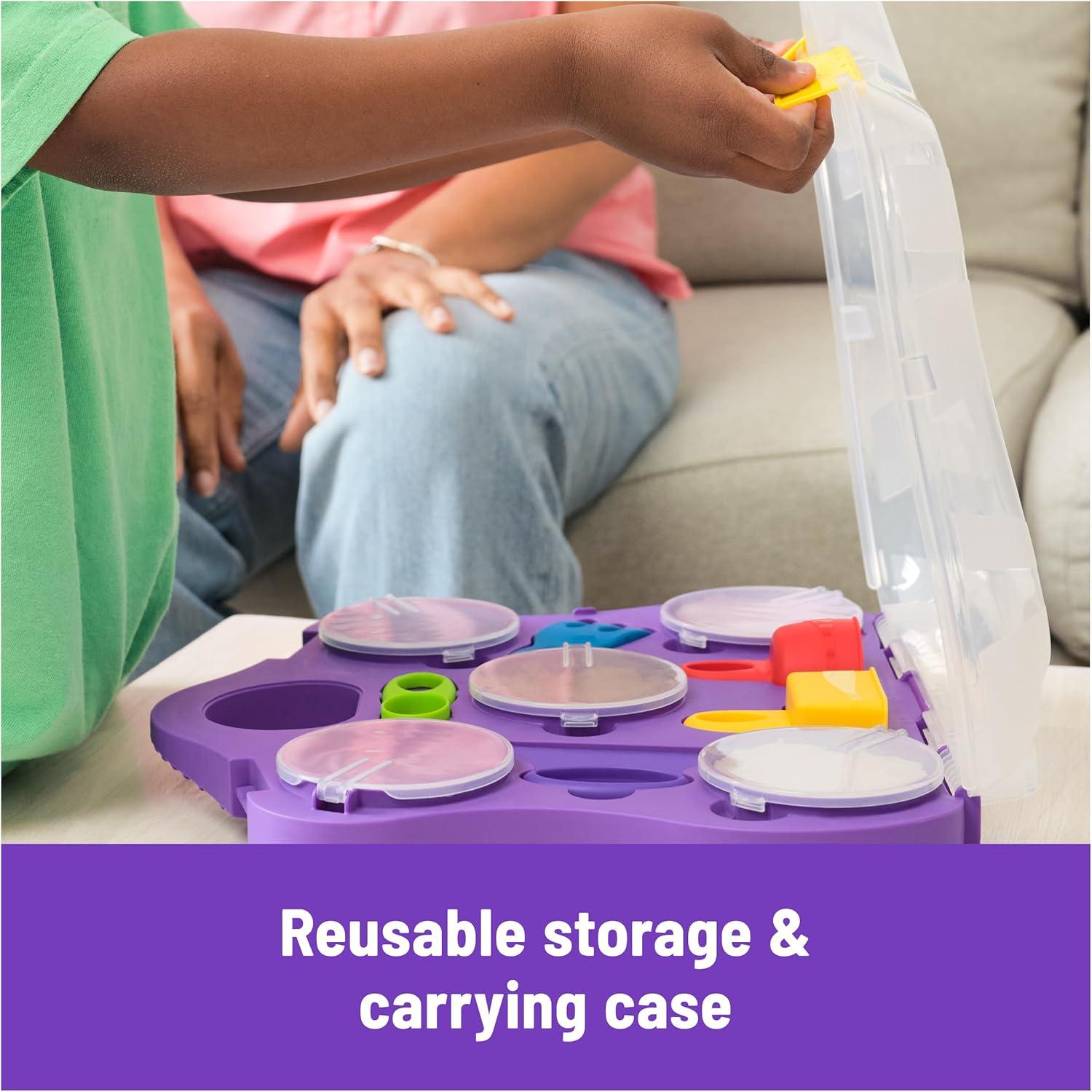 Kinetic Sand Variety Case with Tools and Storage