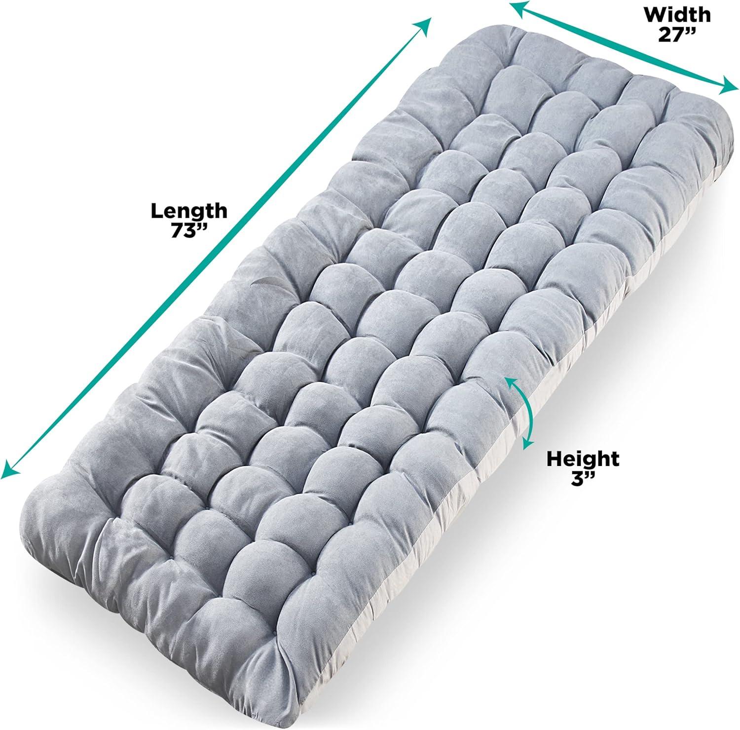 Zone Tech Outdoor Camping Cot Pads Mattress - Comfortable Thicker Cotton Sleeping Cot Lightweight Waterproof Bottom Pad Mattress