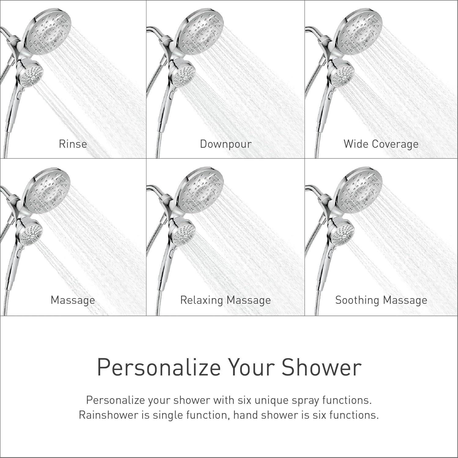 Engage Multi Function Dual Shower Head with Magnetix