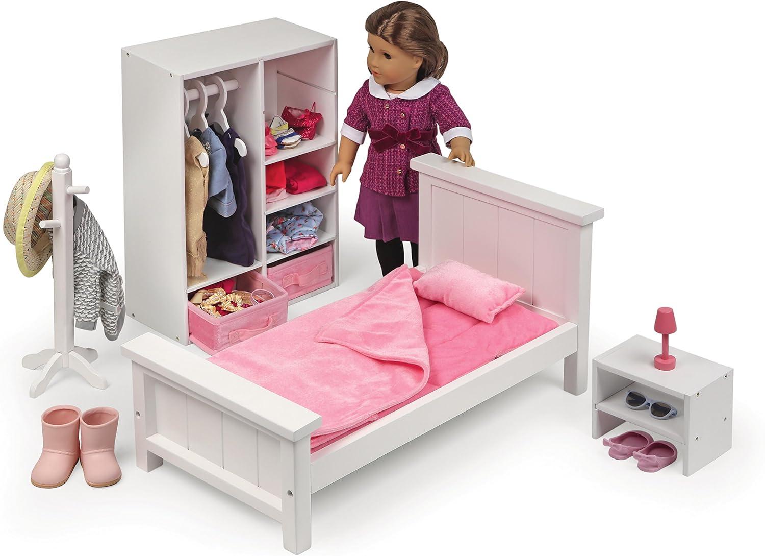 Badger Basket Bedroom Furniture Set for 18 inch Dolls