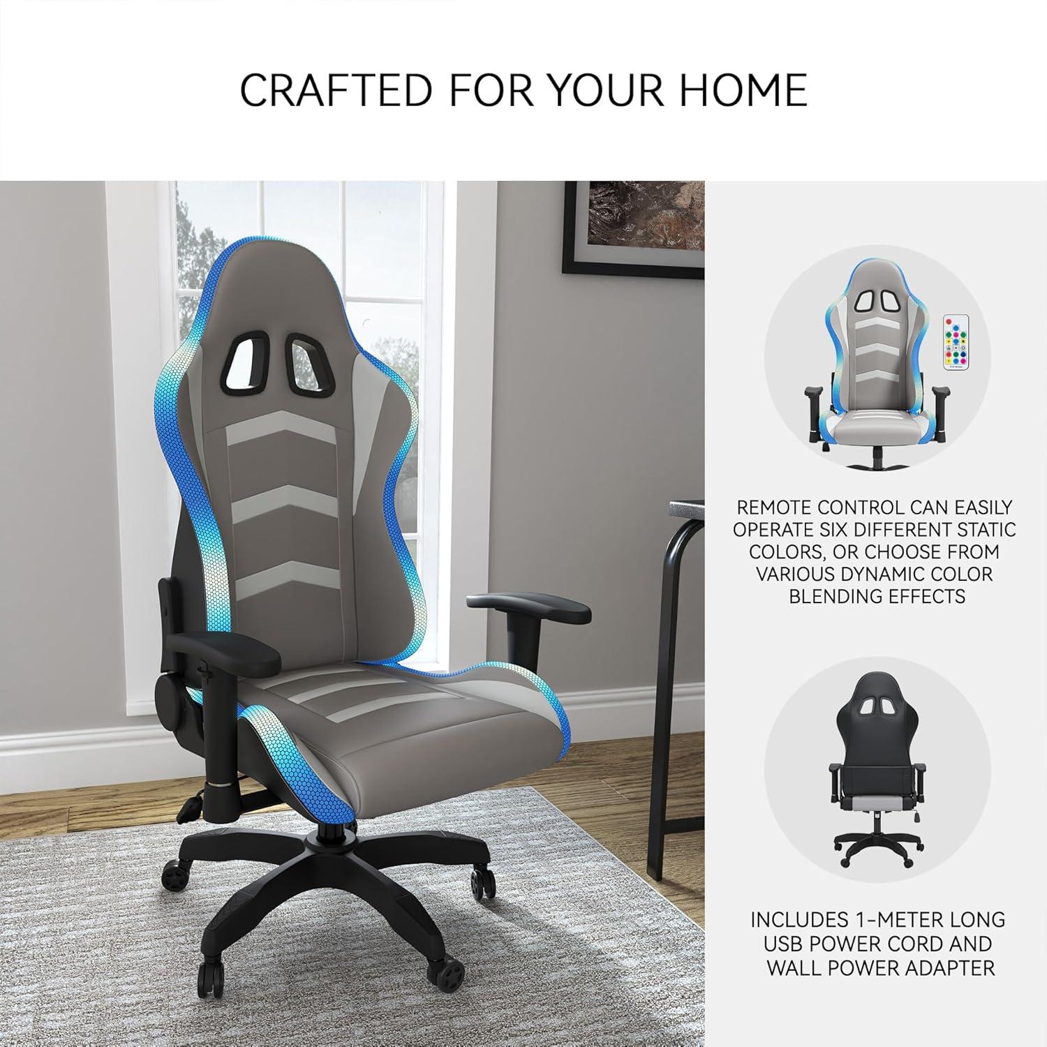 Signature Design by Ashley Contemporary Lynxtyn Home Office Desk Chair White/Gray