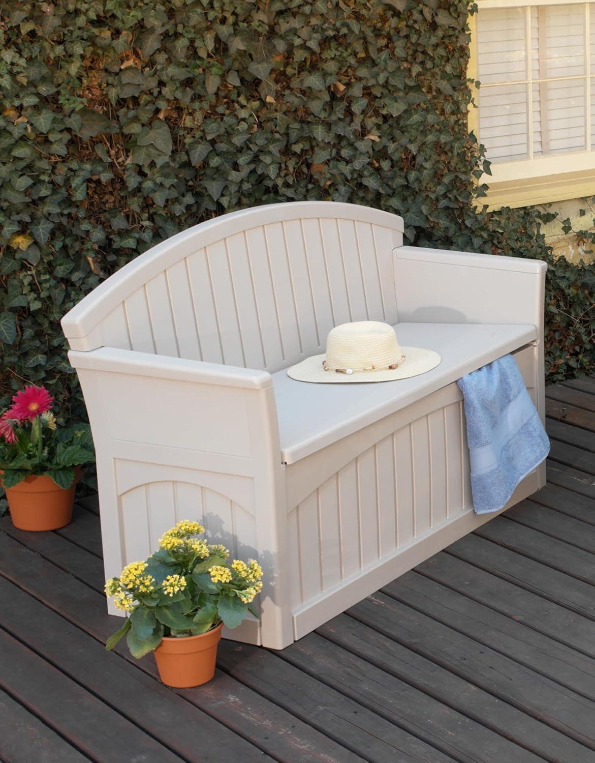 Suncast Suncast 50 Gallon Patio Storage Bench - Light Taupe