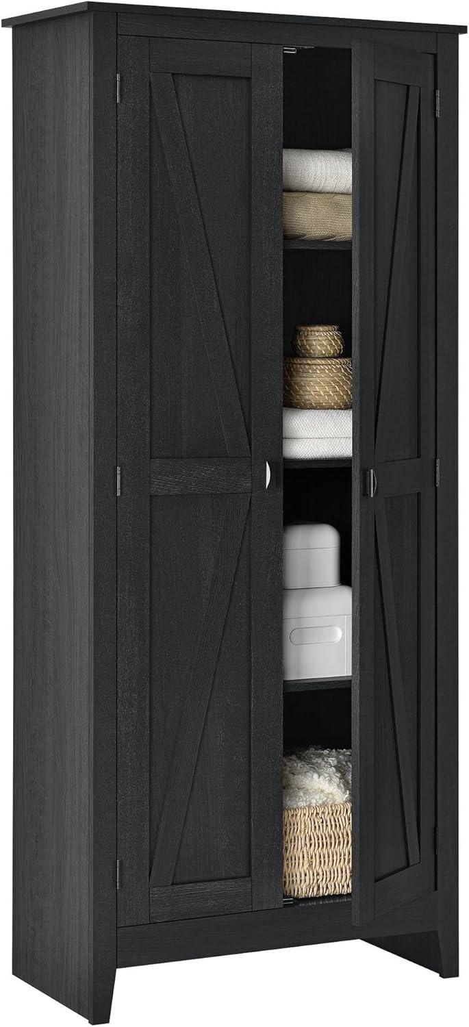 Farmington 31.5" Wide Storage Cabinet, Black Oak