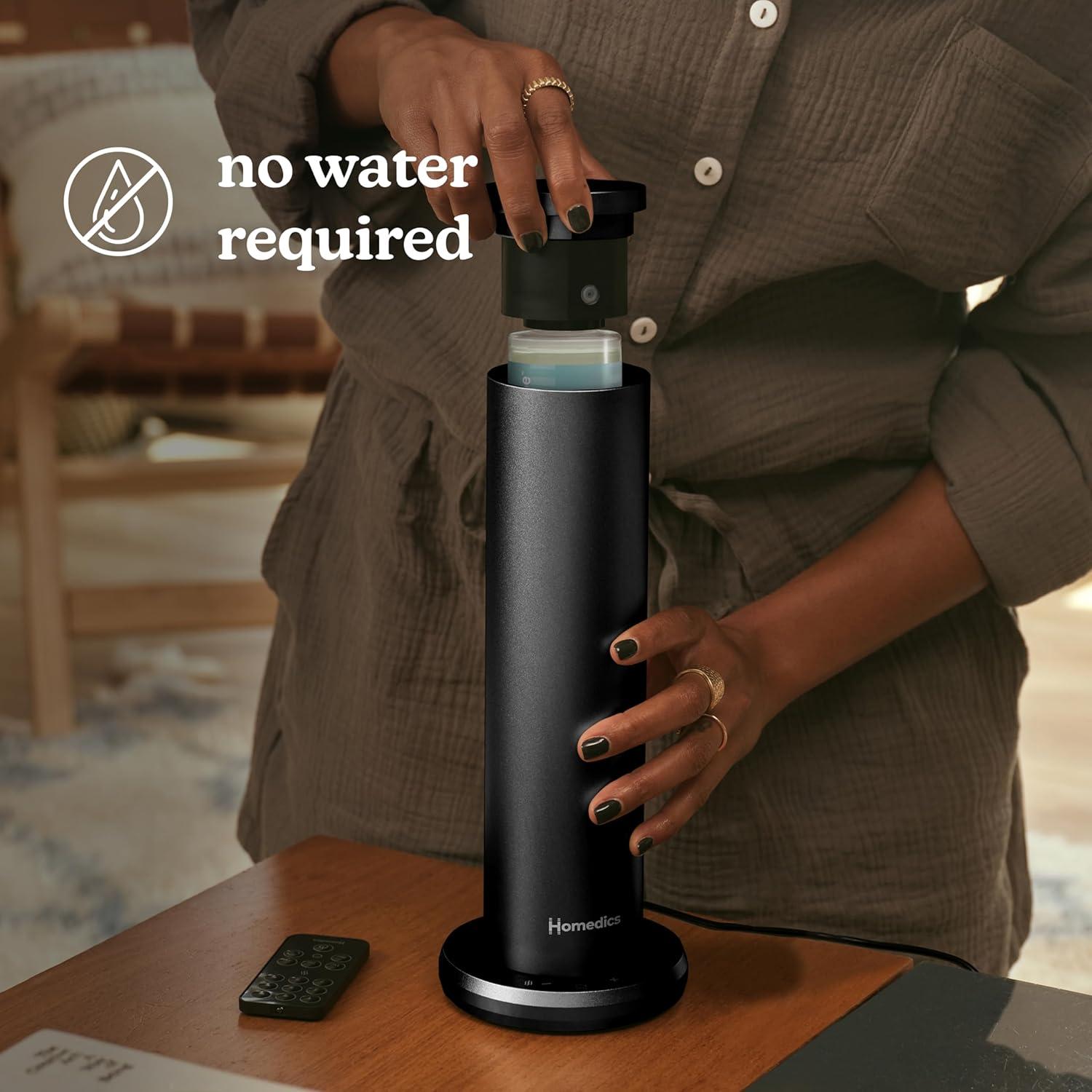 HoMedics SereneScent Diffuser: Electric Aromatherapy, Whole Home Scenting, Battery Powered, 1 Year Warranty