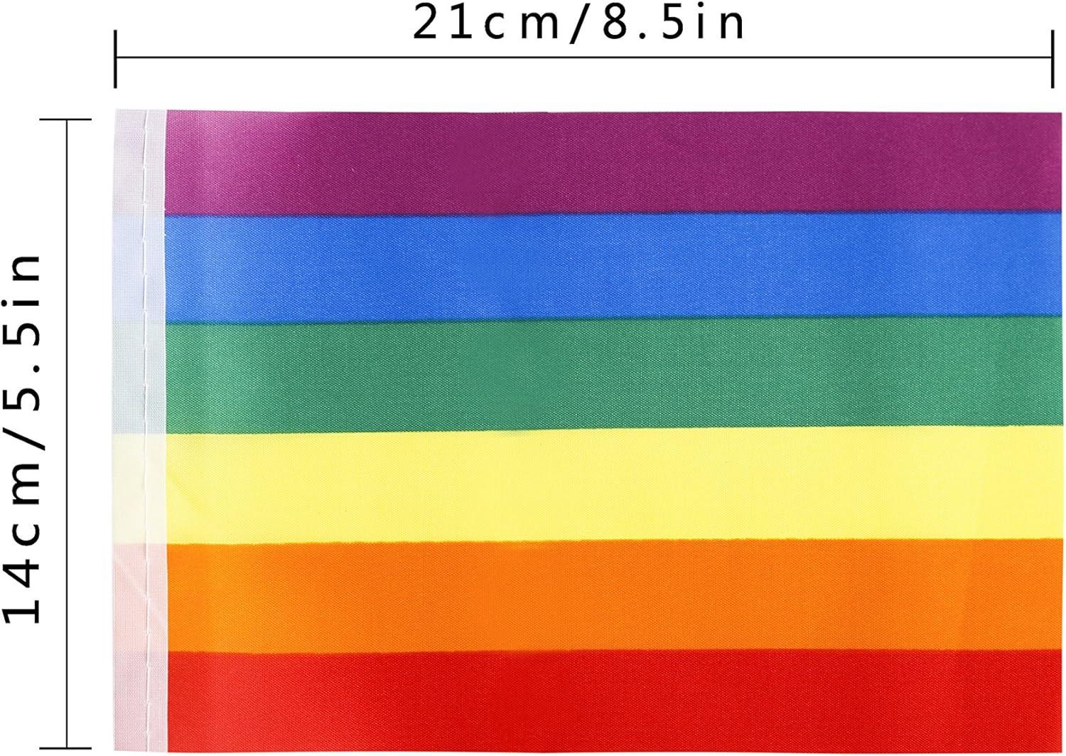 Rainbow Pride Flag,100Feet/76Pcs Rainbow Festival Decoration Pennant Flags Banner,Party Decorations Supplies for Decoration,Rainbow Holiday Decoration.