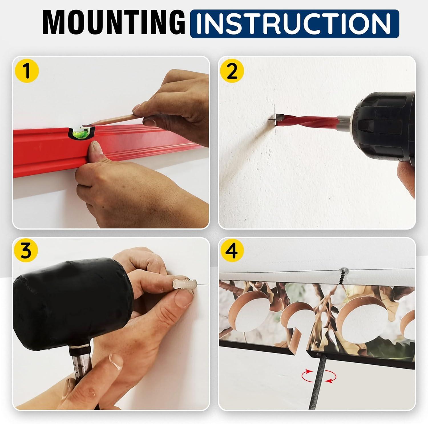 Arlmont & Co. Emberton Manufactured Wood Wall Mounted Fishing Rack