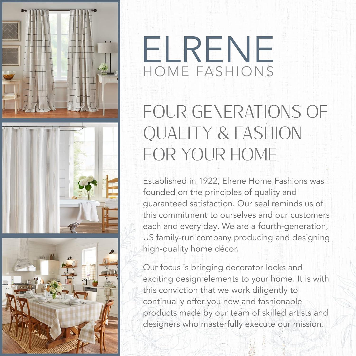 Florence 1" Window Drapery Single Curtain Rod with Stacked Square Finial - 48"-86" - Pewter - Elrene Home Fashions