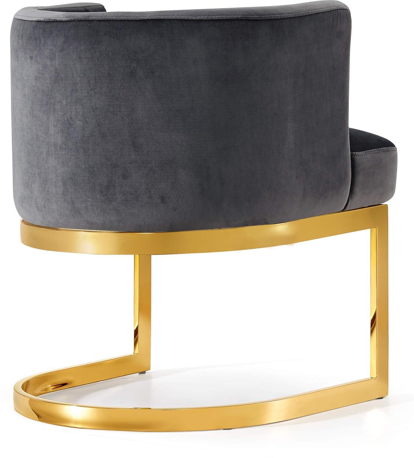 Meridian Furniture Gianna Grey Velvet Dining Chair