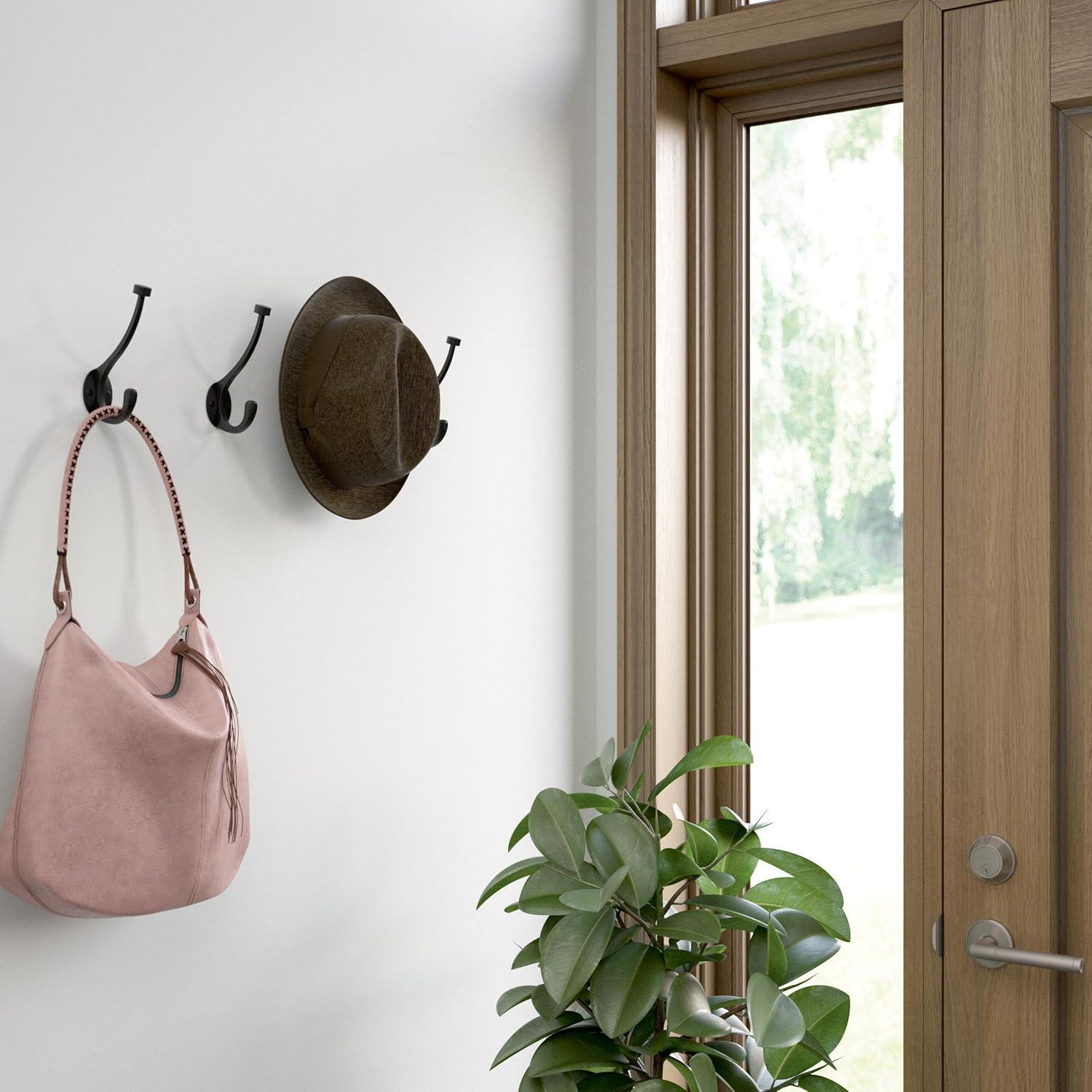 Adare Traditional Double Prong Decorative Wall Hook