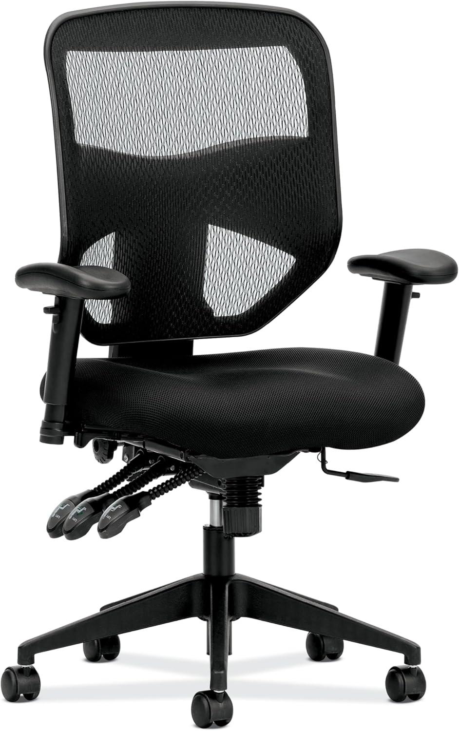 Black Mesh High-Back Adjustable Office Task Chair