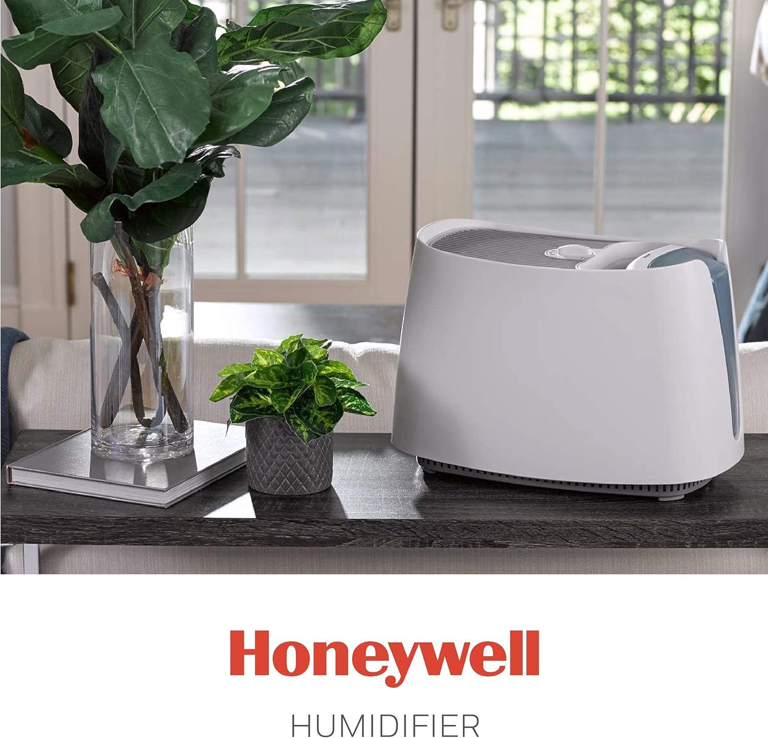 Honeywell Cool Moisture Humidifier for Medium Rooms, 400 sq ft, White, HCM350