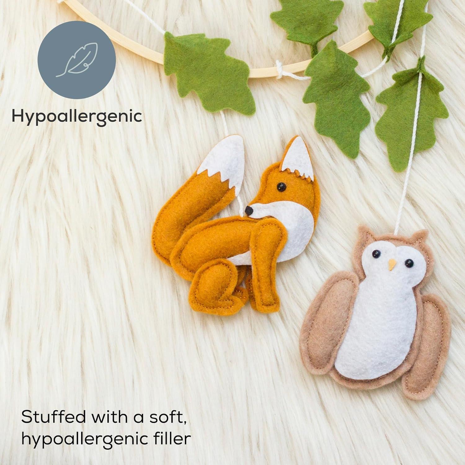 First Landings Woodland Mobile for Baby Crib Forest Animals Woodlands Theme