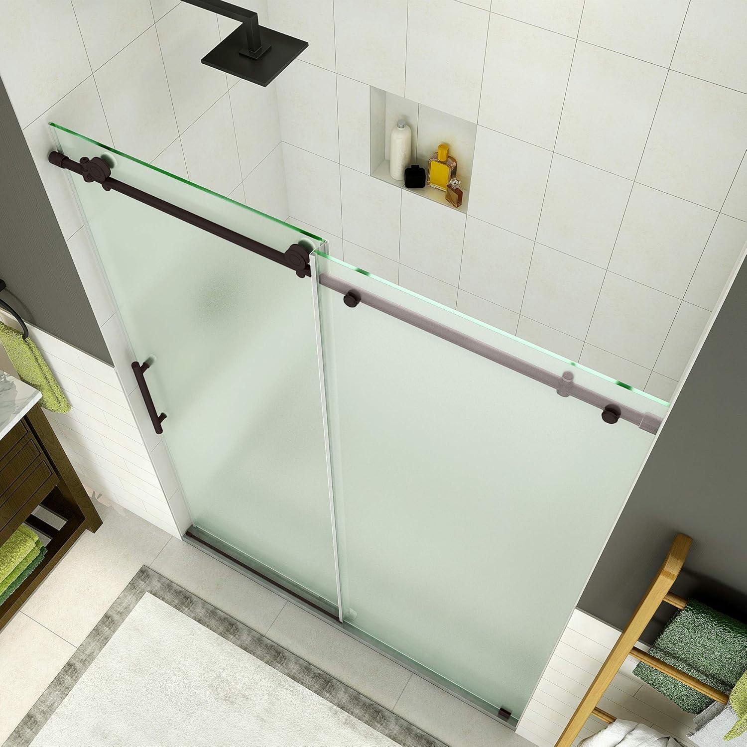 Coraline 60" x 76" Single Sliding Frameless Shower Door