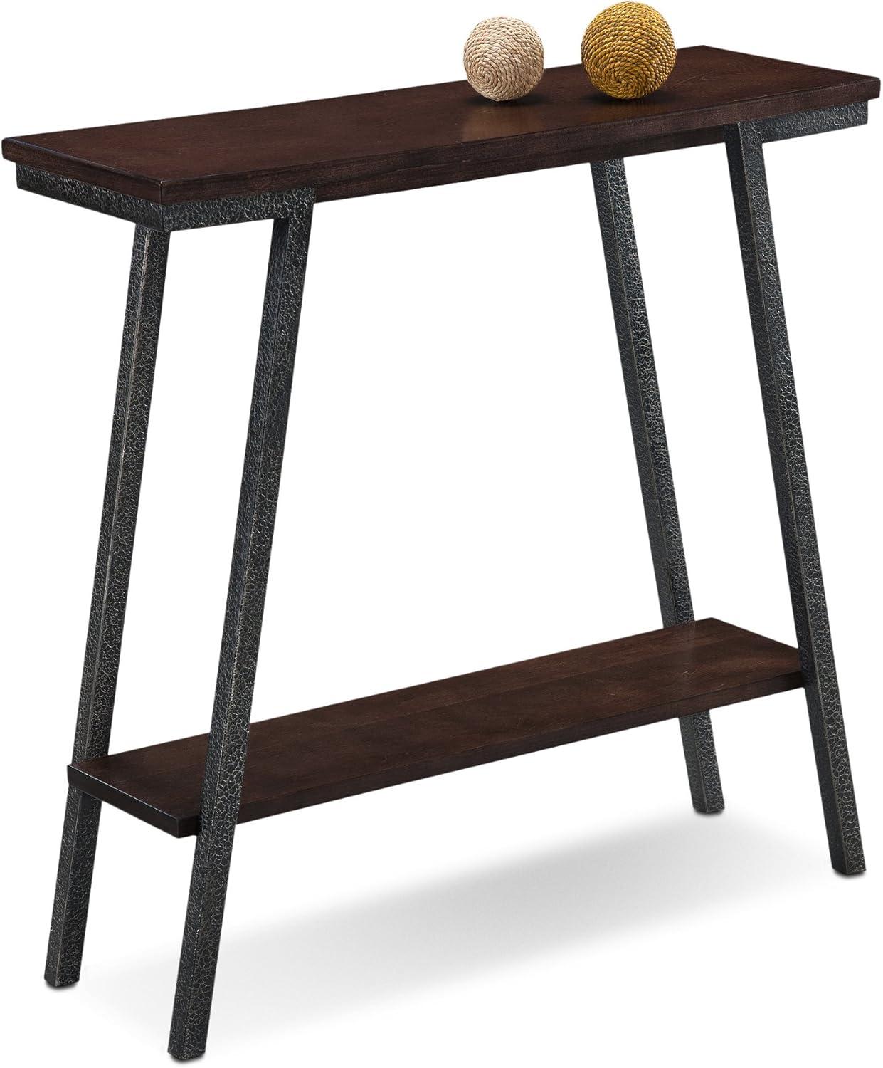 Leick Home 11431 Empiria Hall Console with Shelf, Walnut